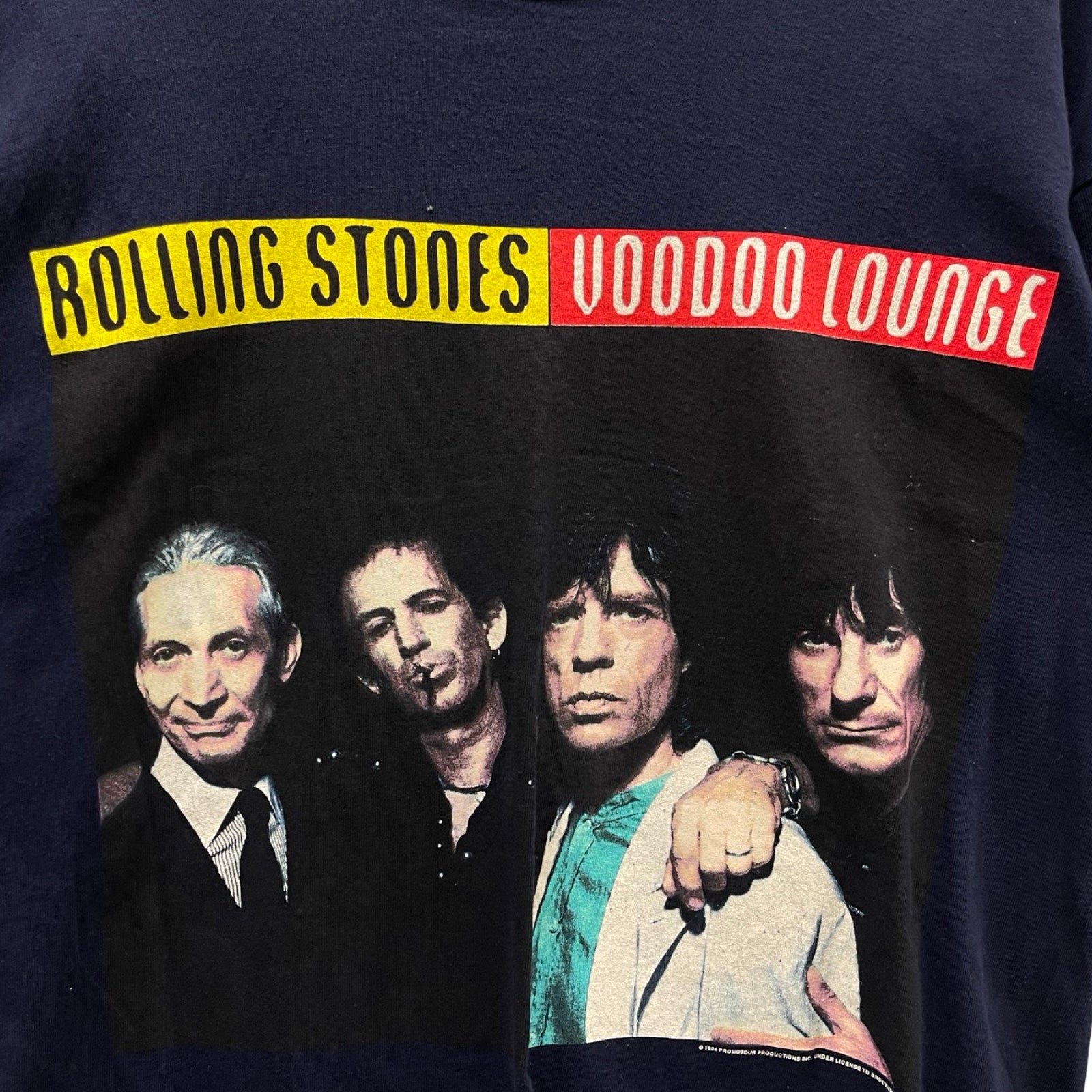 Vintage 90's The Rolling Stones Voodoo Lounge Tour 94/95 S/S Tee Size L