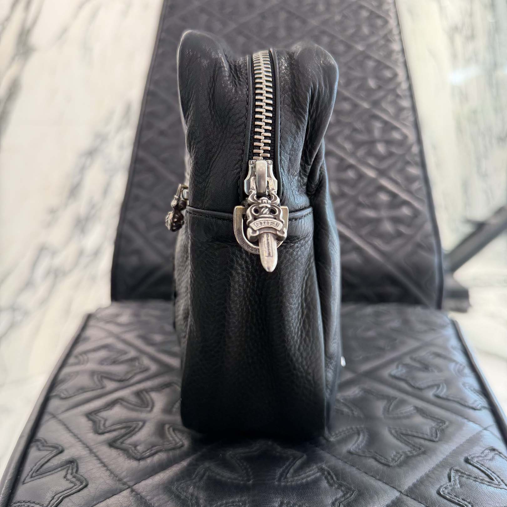 CHROME HEARTS TAKAMINI 3 Cemetery Cross Patch Shoulder Bag クロムハーツ タカミニ 3セメタリークロスパッチ ショルダーバッグ