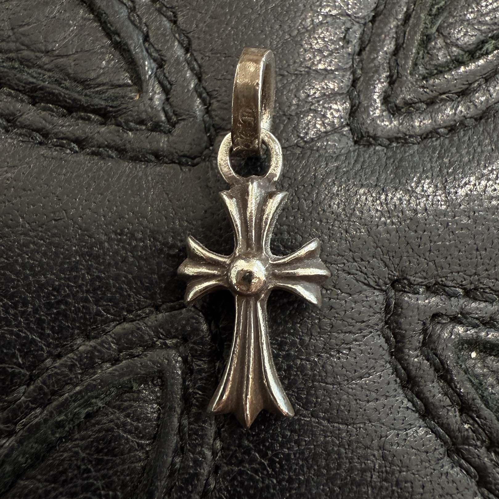CHROME HEARTS Baby Fat Cross Pave Diamond Pendant Top クロムハーツ ベビーファット クロス パヴェダイヤモンド ペンダントトップ