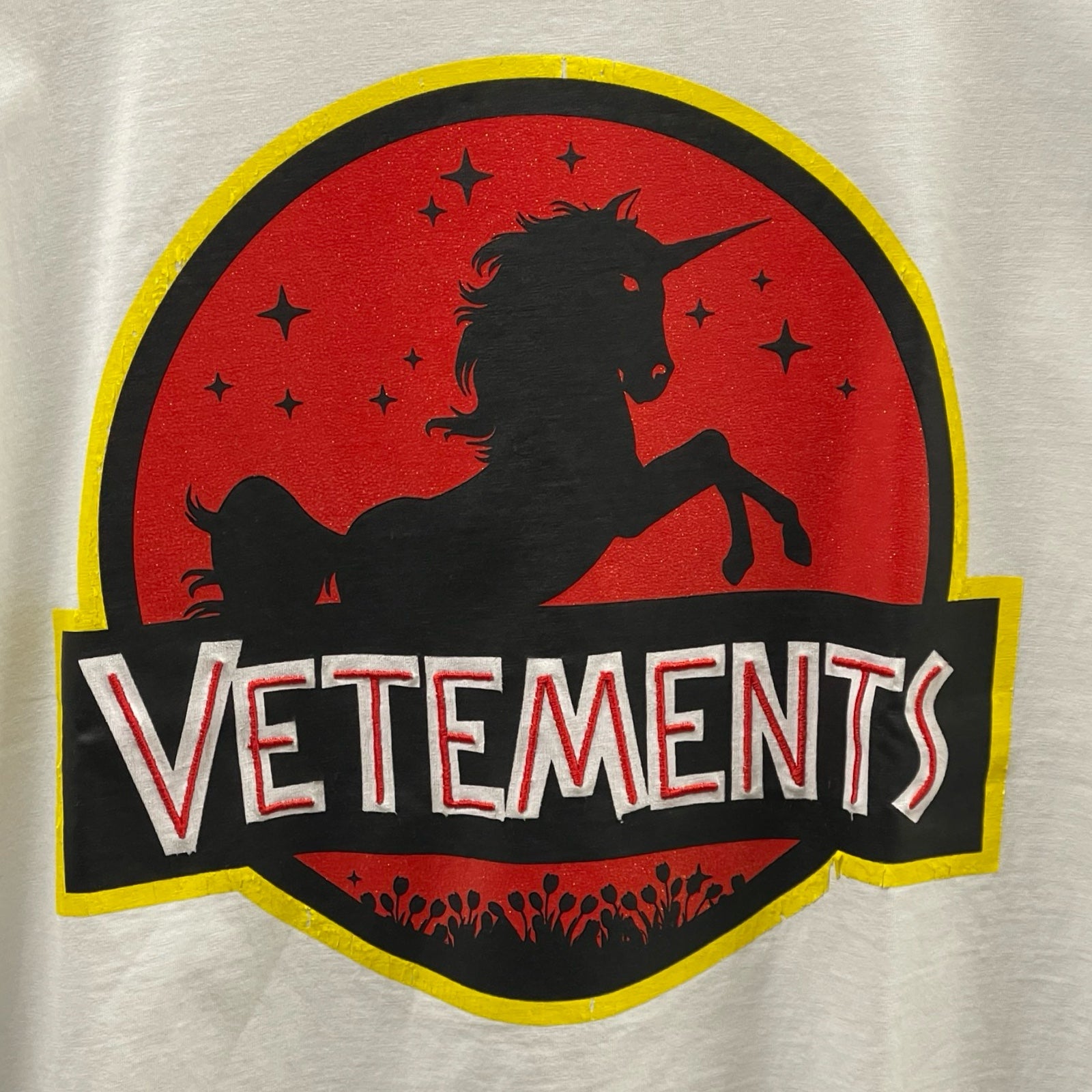 VETEMENTS 2021AW Wild Unicorn Oversized Tee Size S