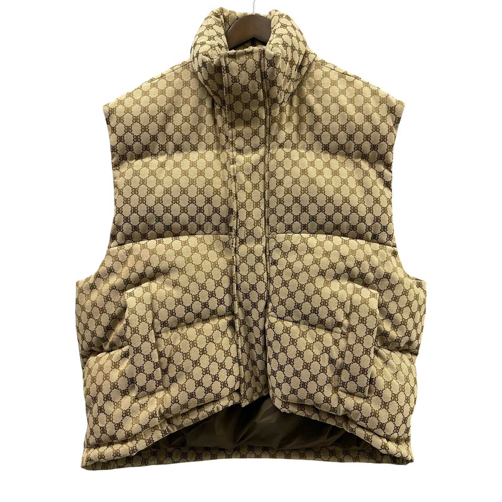 GUCCI × BALENCIAGA 2021AW The Hacker Project Cocoon Puffer Down Vest 681886 TL053 Size 44