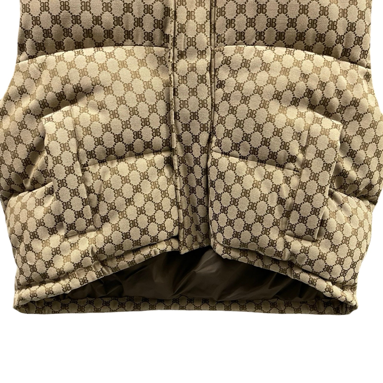 GUCCI × BALENCIAGA 2021AW The Hacker Project Cocoon Puffer Down Vest 681886 TL053 Size 44