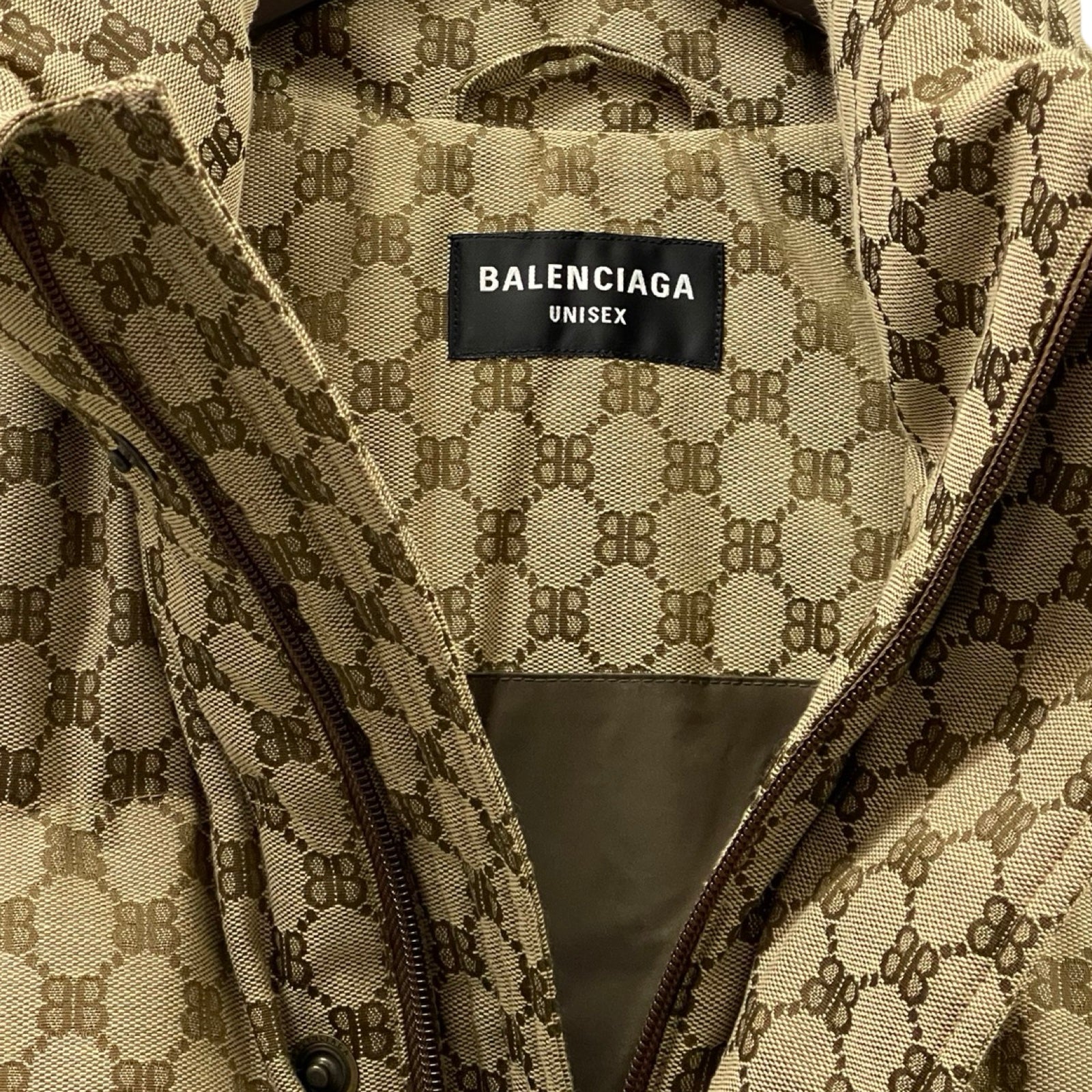 GUCCI × BALENCIAGA 2021AW The Hacker Project Cocoon Puffer Down Vest 681886 TL053 Size 44