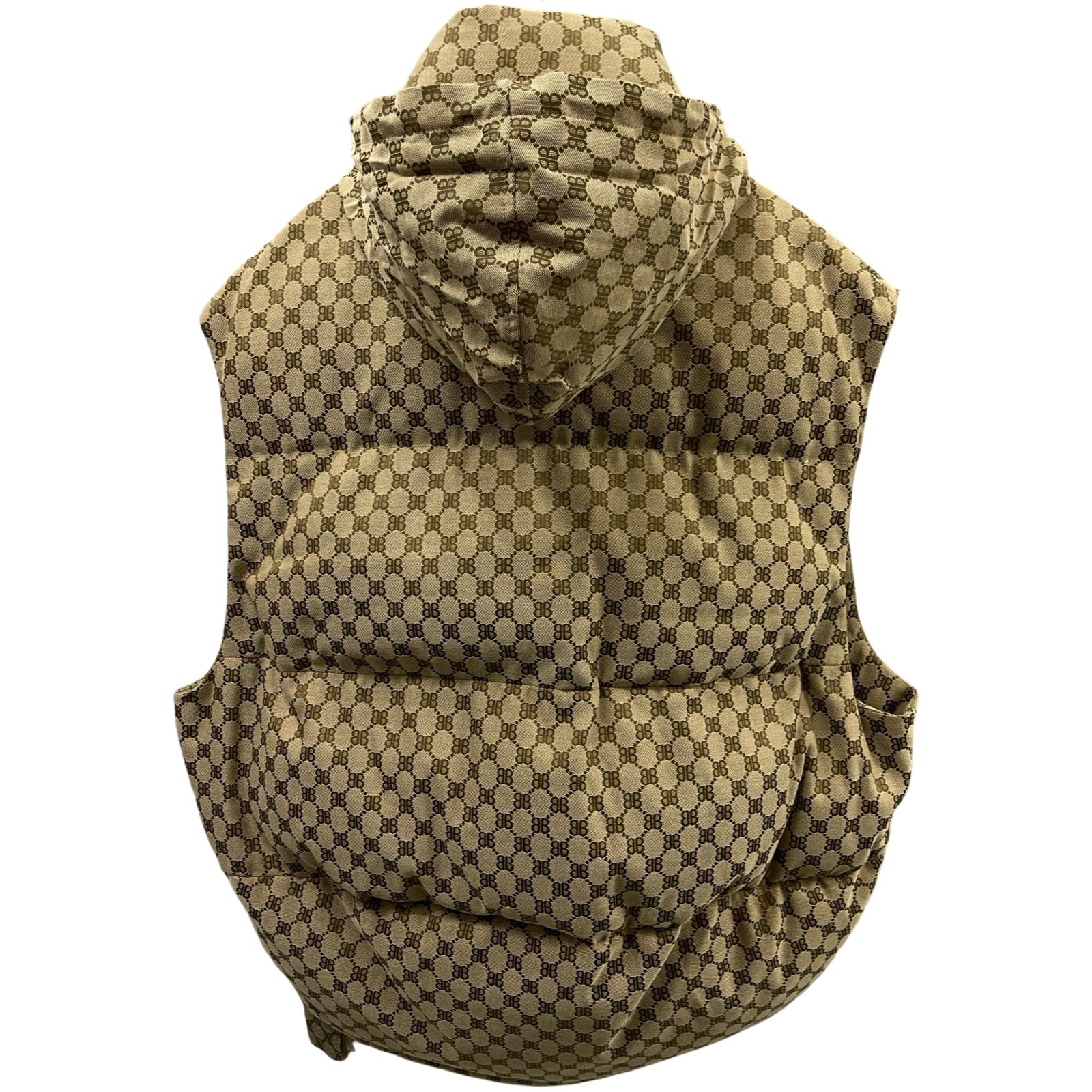 GUCCI × BALENCIAGA 2021AW The Hacker Project Cocoon Puffer Down Vest 681886 TL053 Size 44