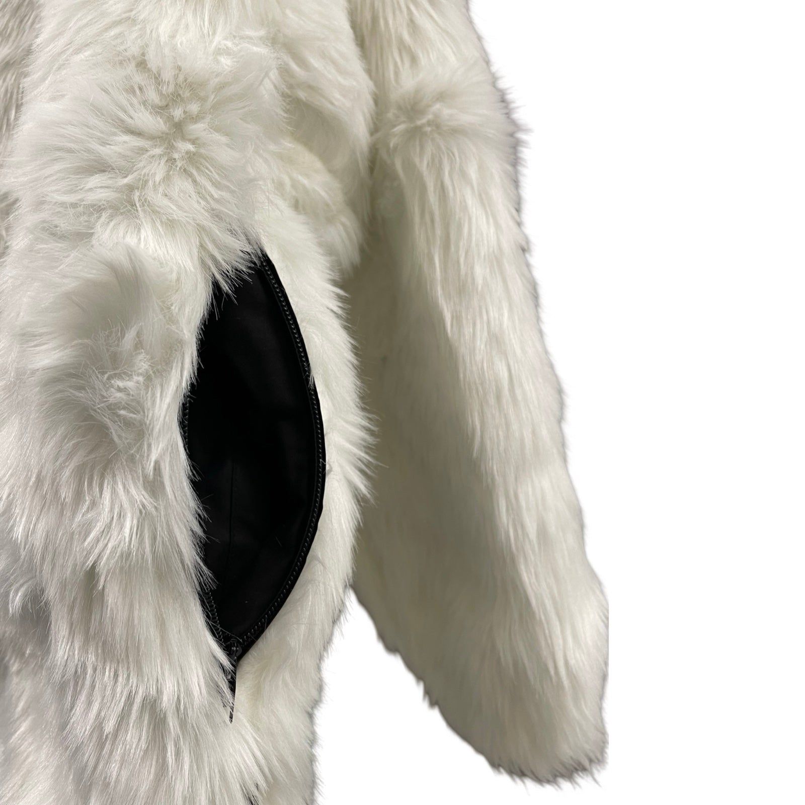 BALENCIAGA 2022AW Back BB Fur Coat Jacket 721789 TNQ30 Size 32