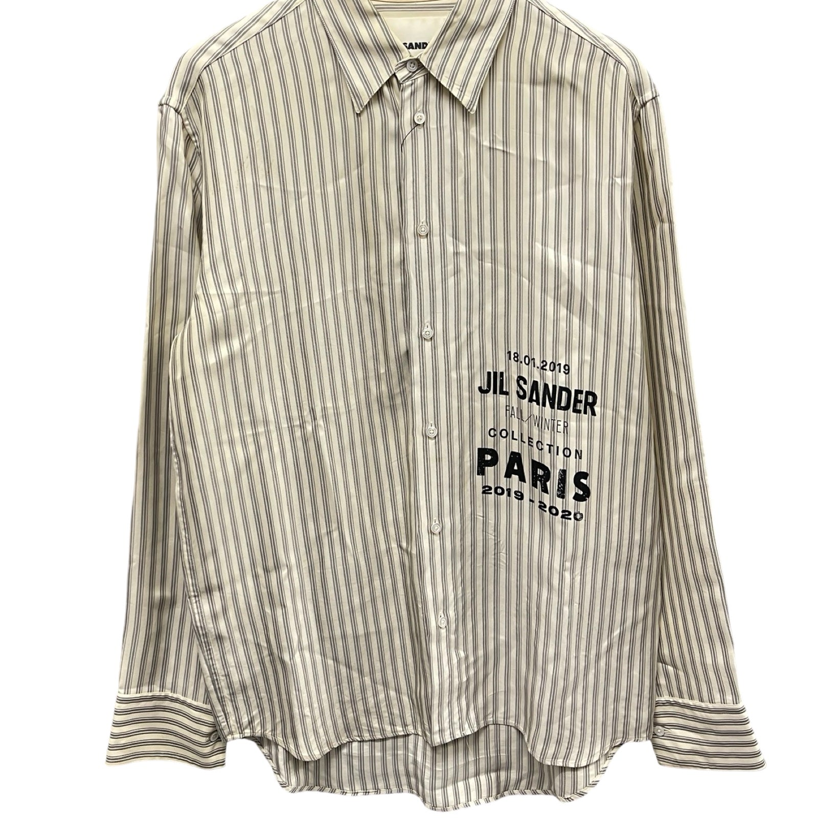 JIL SANDER 2019AW Striped Shirt JSMP742154 Size 39