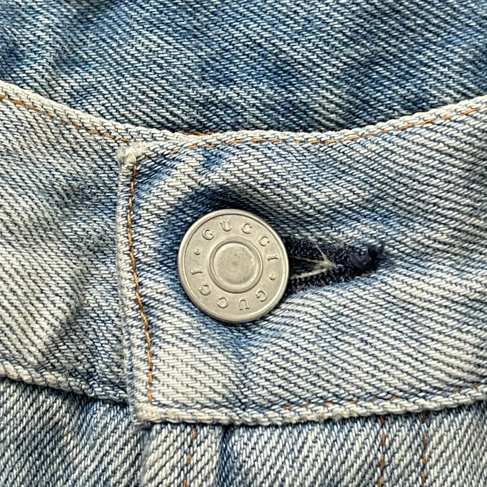 GUCCI 2018SS Web Stripe Tapered Denim Pants 430368 XR606 Size 33