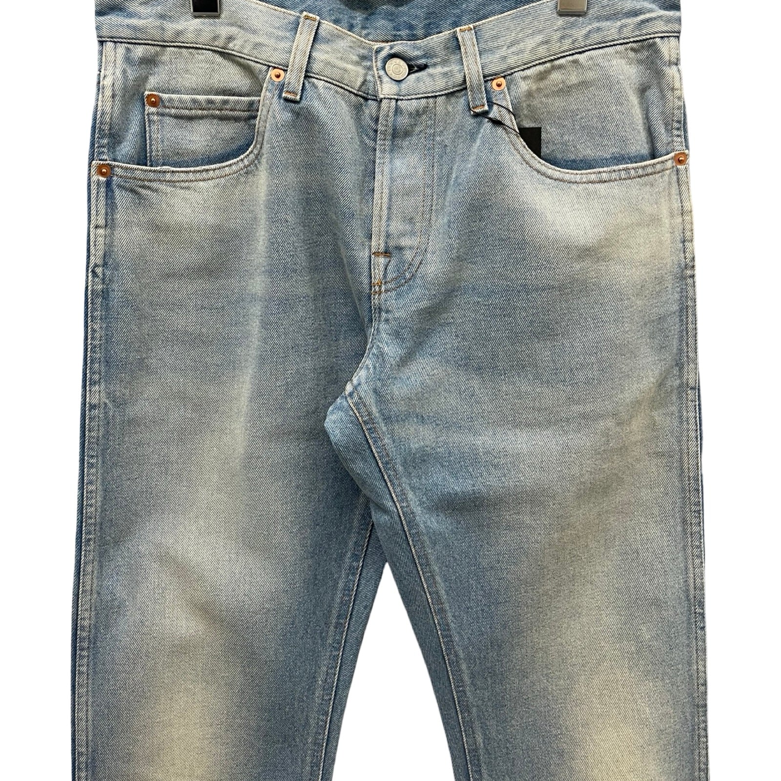 GUCCI 2018SS Web Stripe Tapered Denim Pants 430368 XR606 Size 33