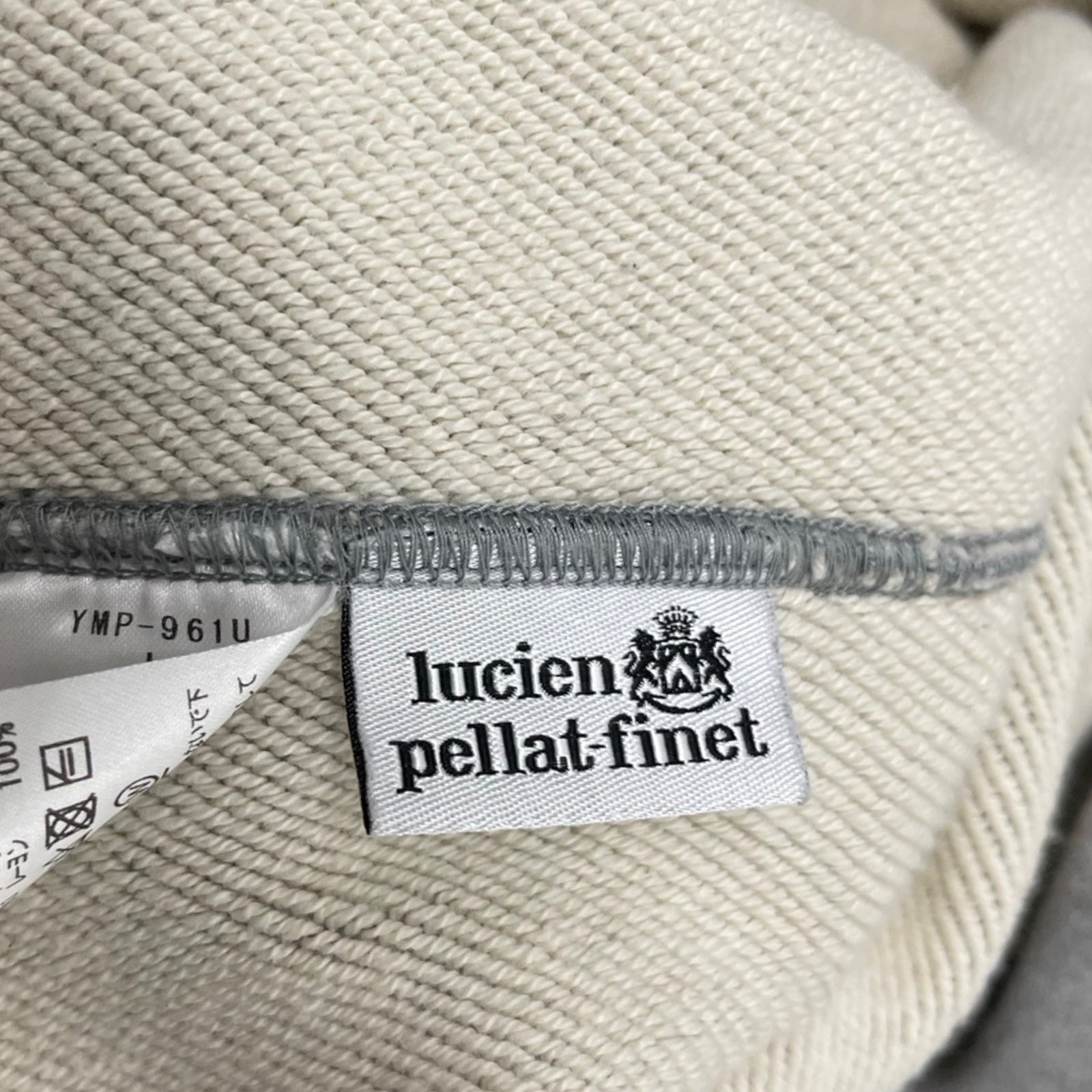 lucien pellat-finet HAVANA Leaf Logo Cotton Sweat Tee Size L