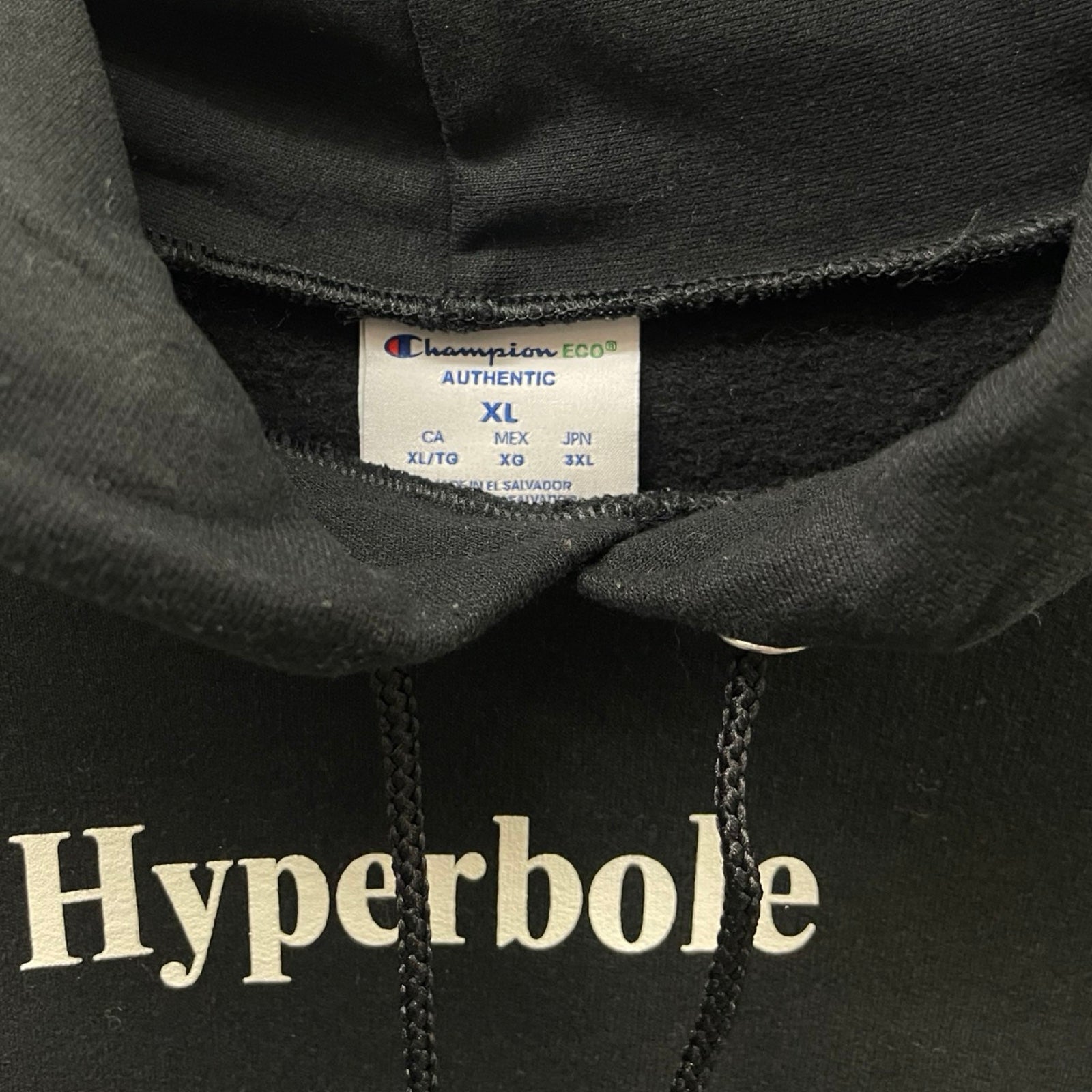 Champion × Virgil Abloh 2019AW HYPERBOLE Pullover Hoodie Size XL