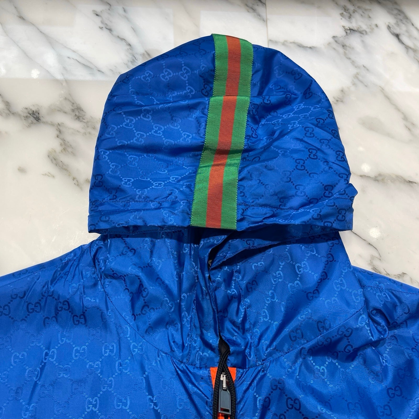 GUCCI 2019AW Michele GG Jacquard Nylon Tech Jacket 68551 Z4039 Size 44 グッチ ミケーレGG ジャカード ナイロンテックジャケット サイズ44