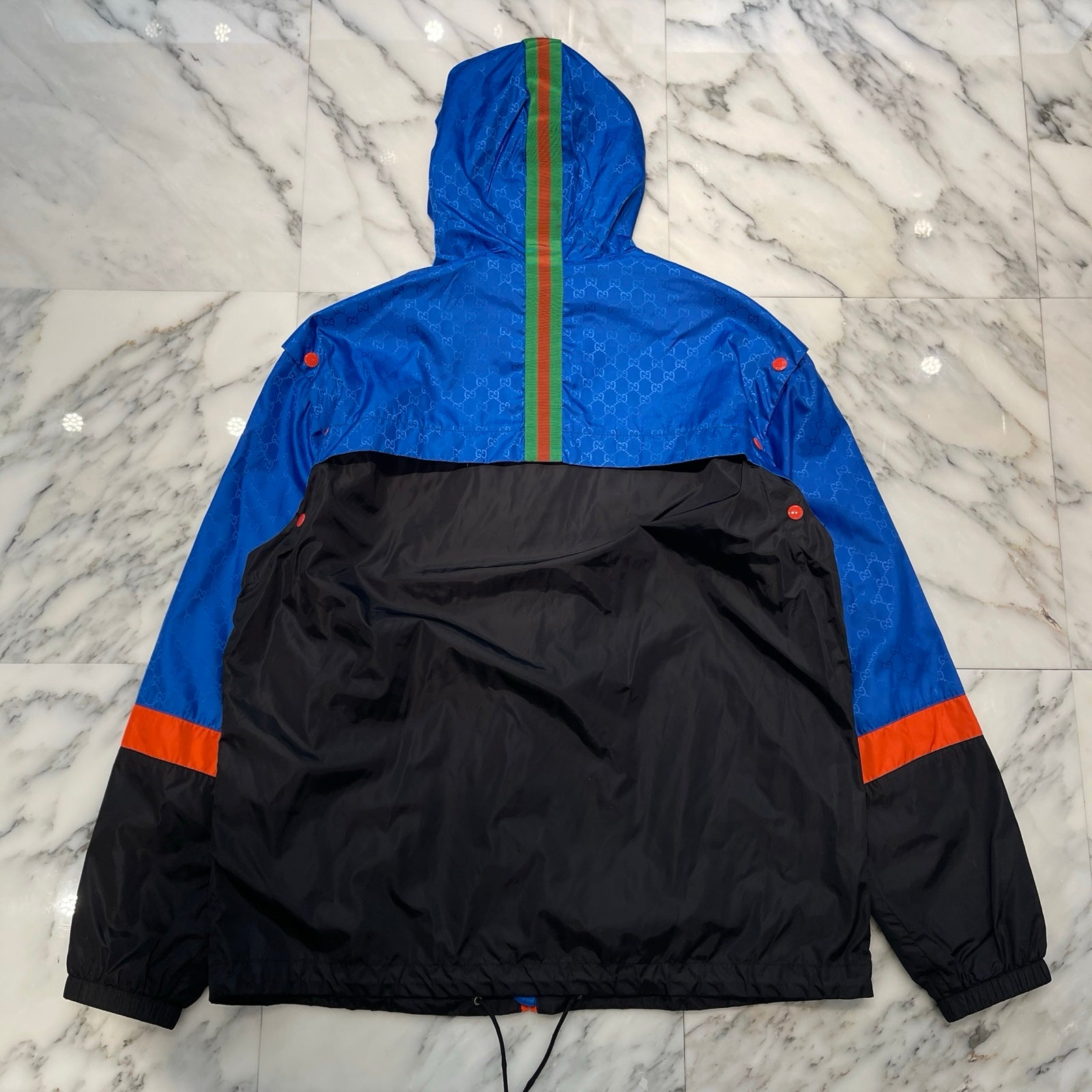 GUCCI 2019AW Michele GG Jacquard Nylon Tech Jacket 68551 Z4039 Size 44 グッチ ミケーレGG ジャカード ナイロンテックジャケット サイズ44