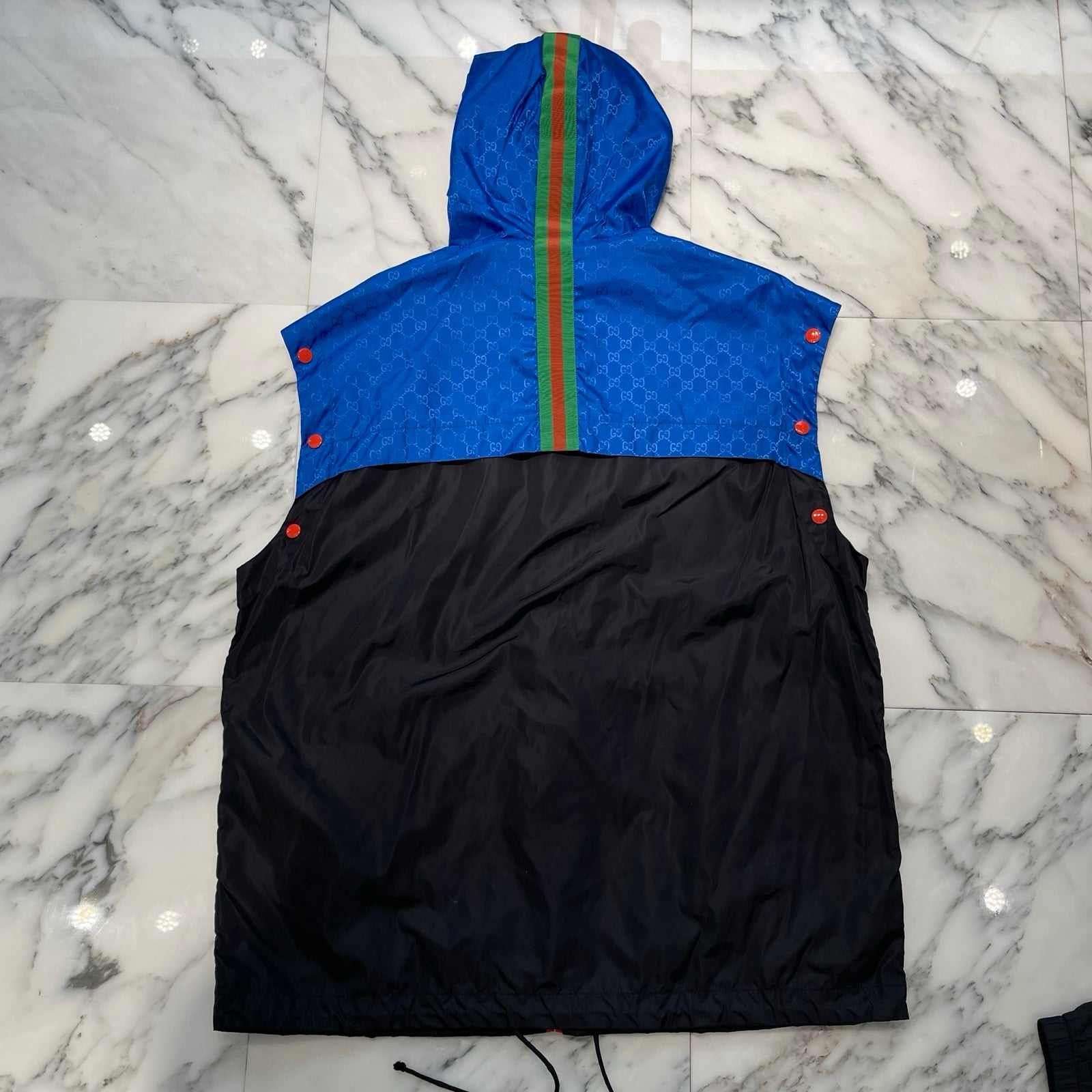 GUCCI 2019AW Michele GG Jacquard Nylon Tech Jacket 68551 Z4039 Size 44 グッチ ミケーレGG ジャカード ナイロンテックジャケット サイズ44