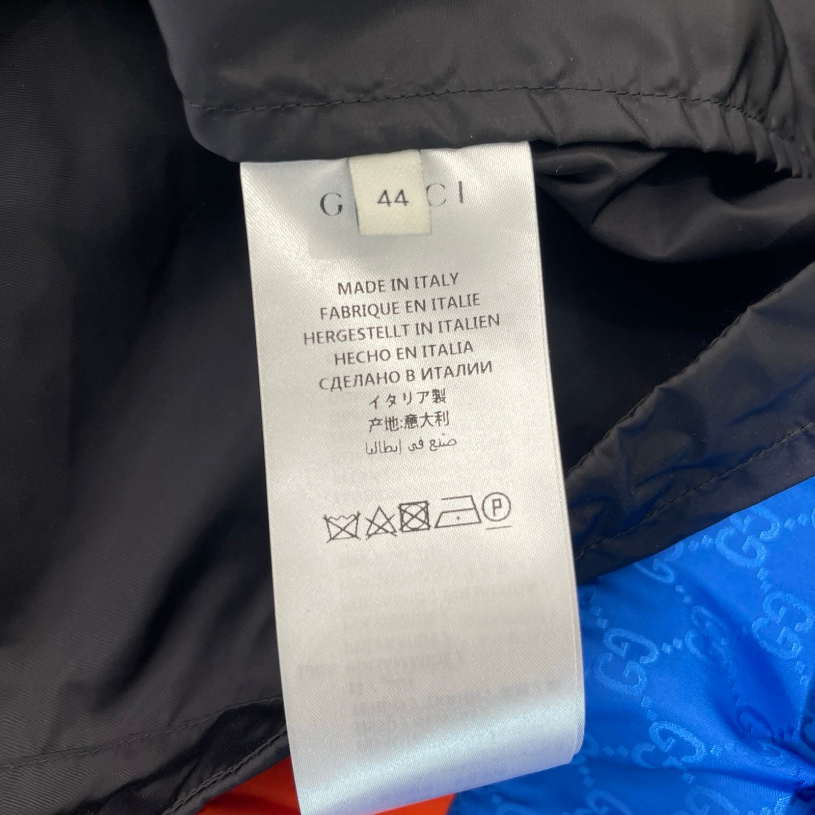 GUCCI 2019AW Michele GG Jacquard Nylon Tech Jacket 68551 Z4039 Size 44 グッチ ミケーレGG ジャカード ナイロンテックジャケット サイズ44