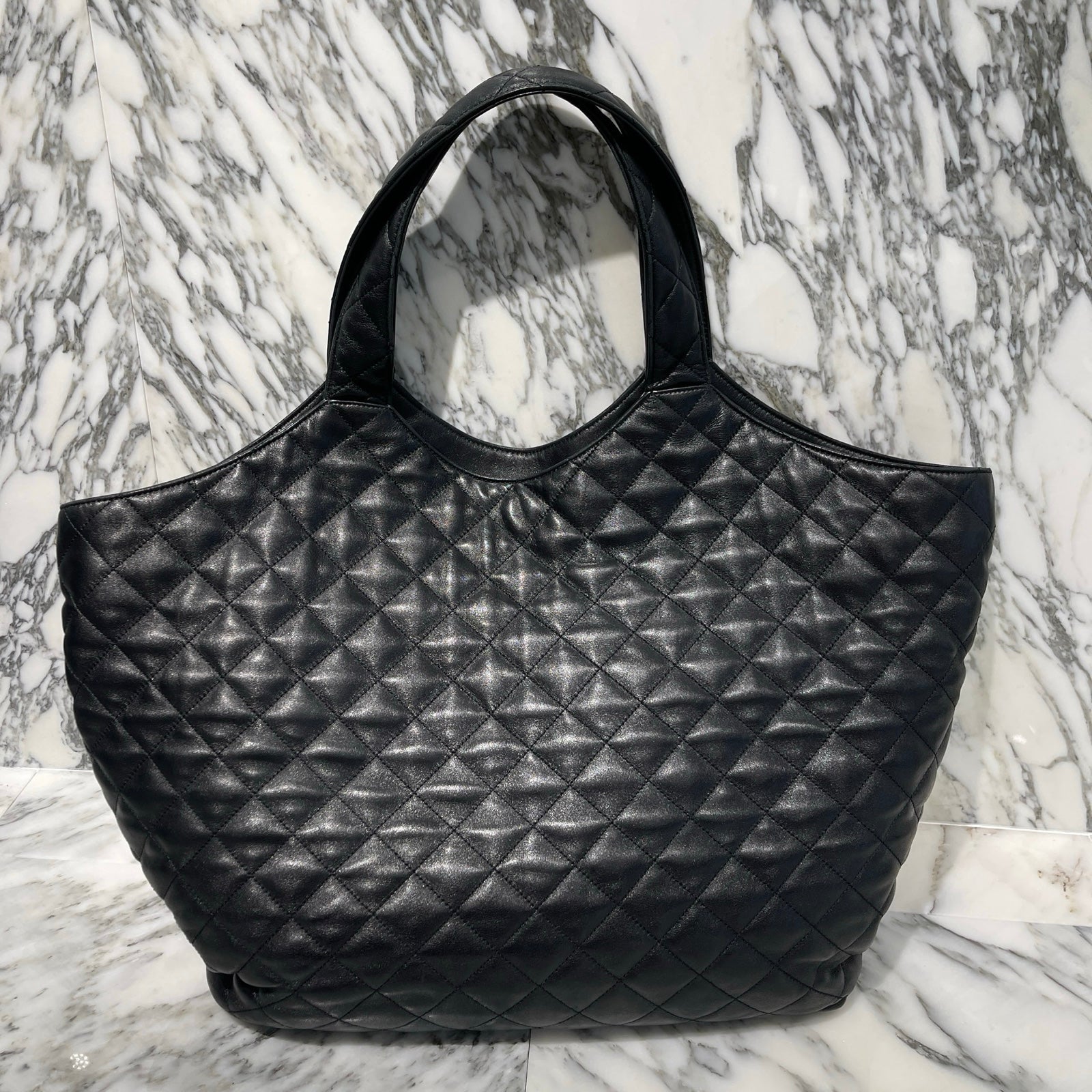 SAINT LAURENT PARIS 2022AW Icar Maxi YSL Leather Handbag サンローランパリ イカールマキシ YSL レザーハンドバッグ