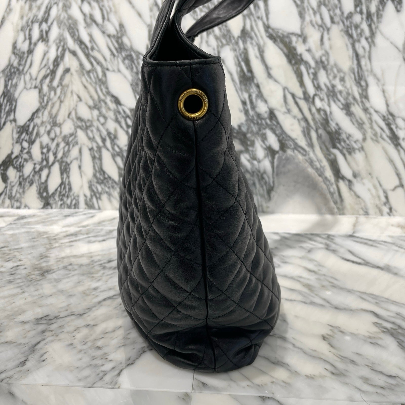 SAINT LAURENT PARIS 2022AW Icar Maxi YSL Leather Handbag サンローランパリ イカールマキシ YSL レザーハンドバッグ