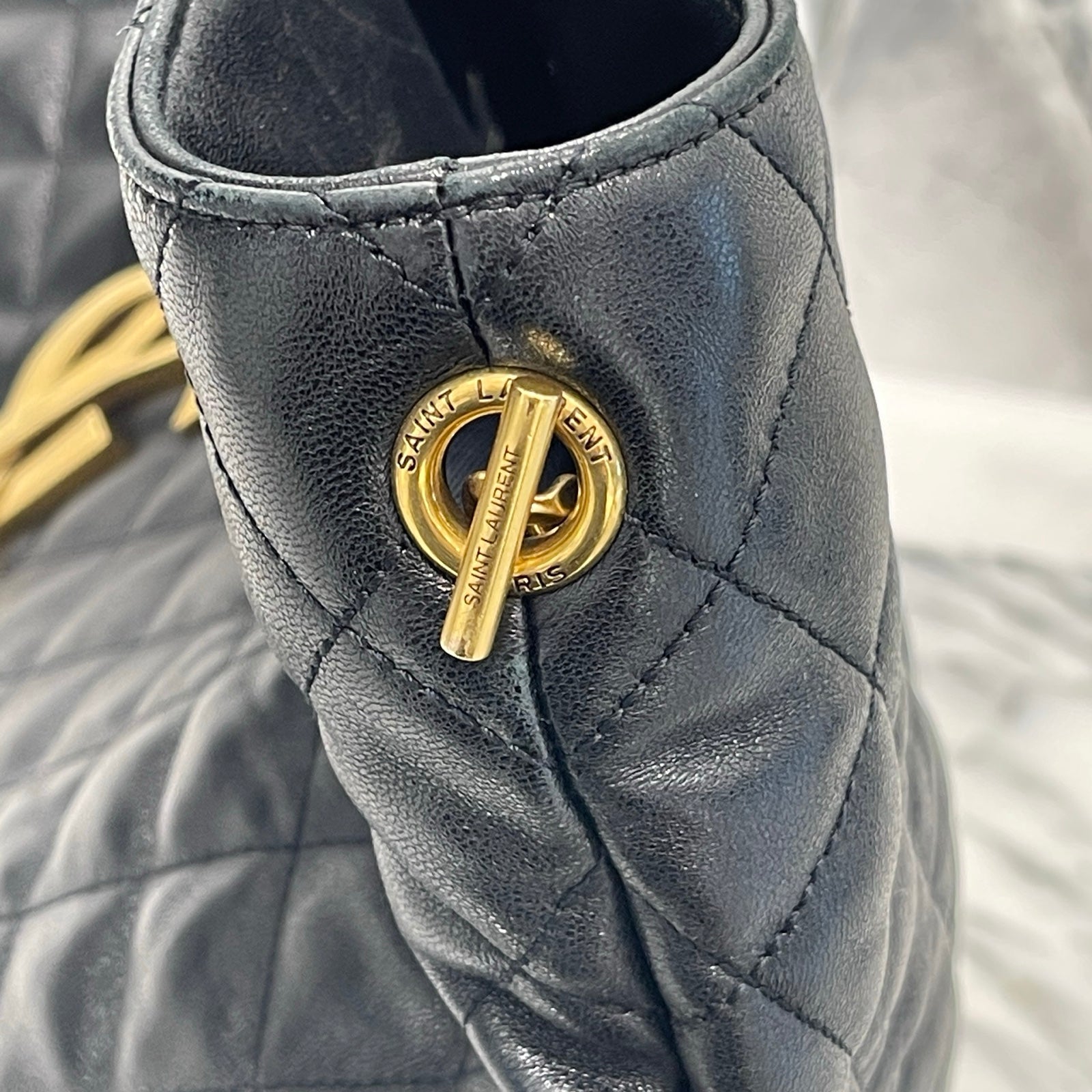 SAINT LAURENT PARIS 2022AW Icar Maxi YSL Leather Handbag サンローランパリ イカールマキシ YSL レザーハンドバッグ