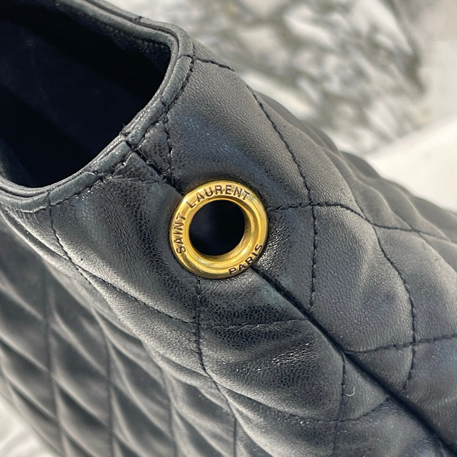 SAINT LAURENT PARIS 2022AW Icar Maxi YSL Leather Handbag サンローランパリ イカールマキシ YSL レザーハンドバッグ