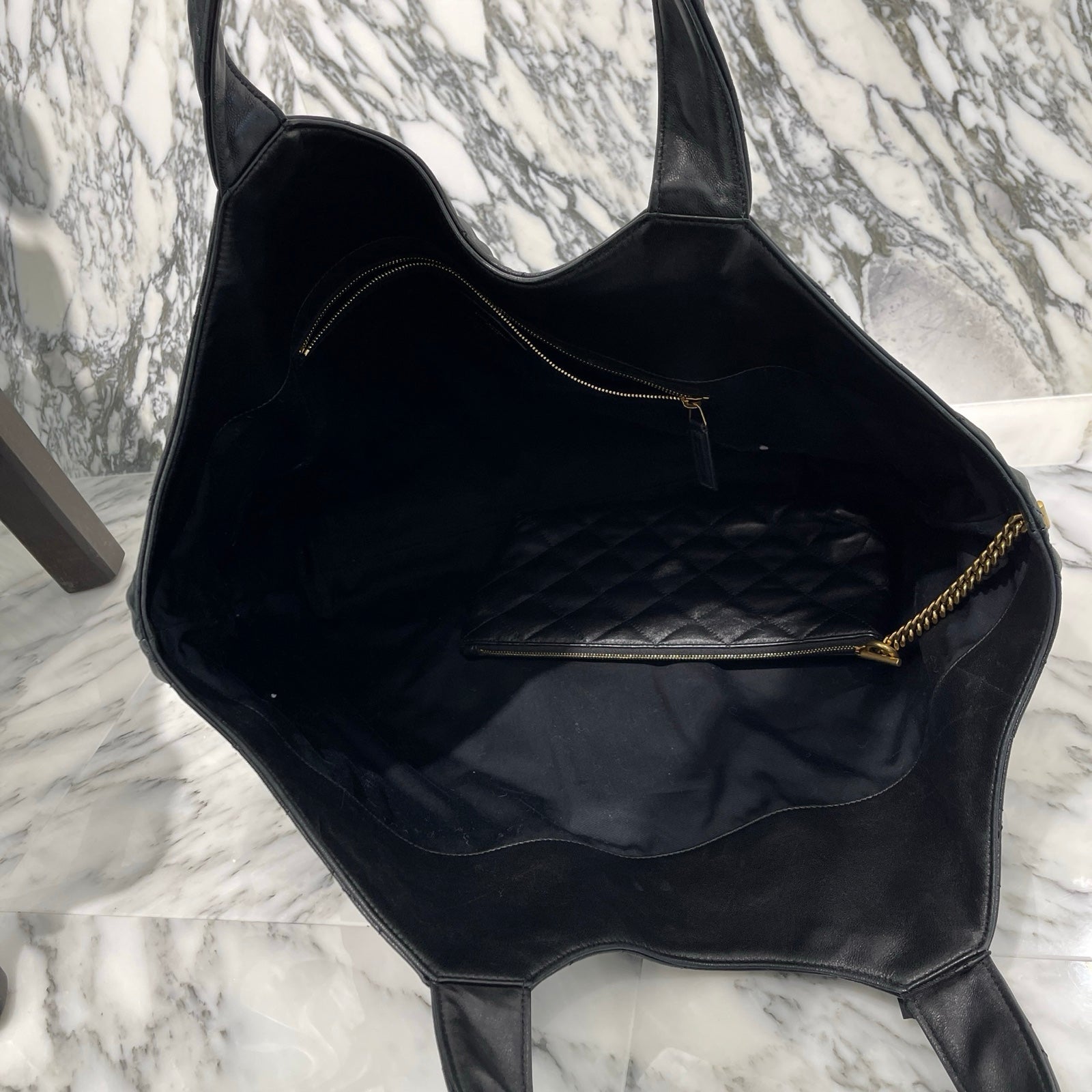 SAINT LAURENT PARIS 2022AW Icar Maxi YSL Leather Handbag サンローランパリ イカールマキシ YSL レザーハンドバッグ