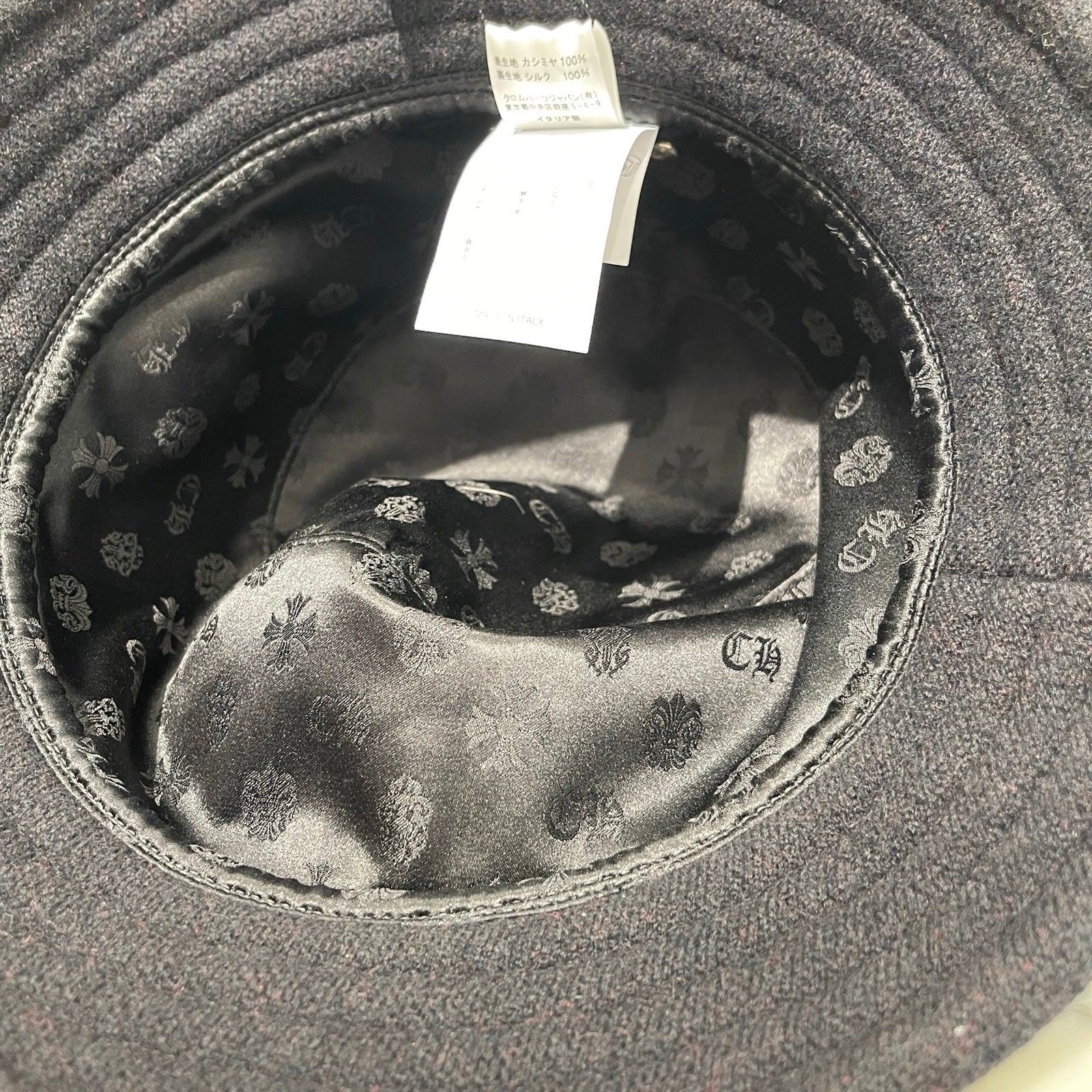 CHROME HEARTS 2024AW Cashmere CH Logo Bucket Hat Size M(28.5cm) クロムハーツ カシミア CHロゴ バケットハット サイズM(28.5cm)