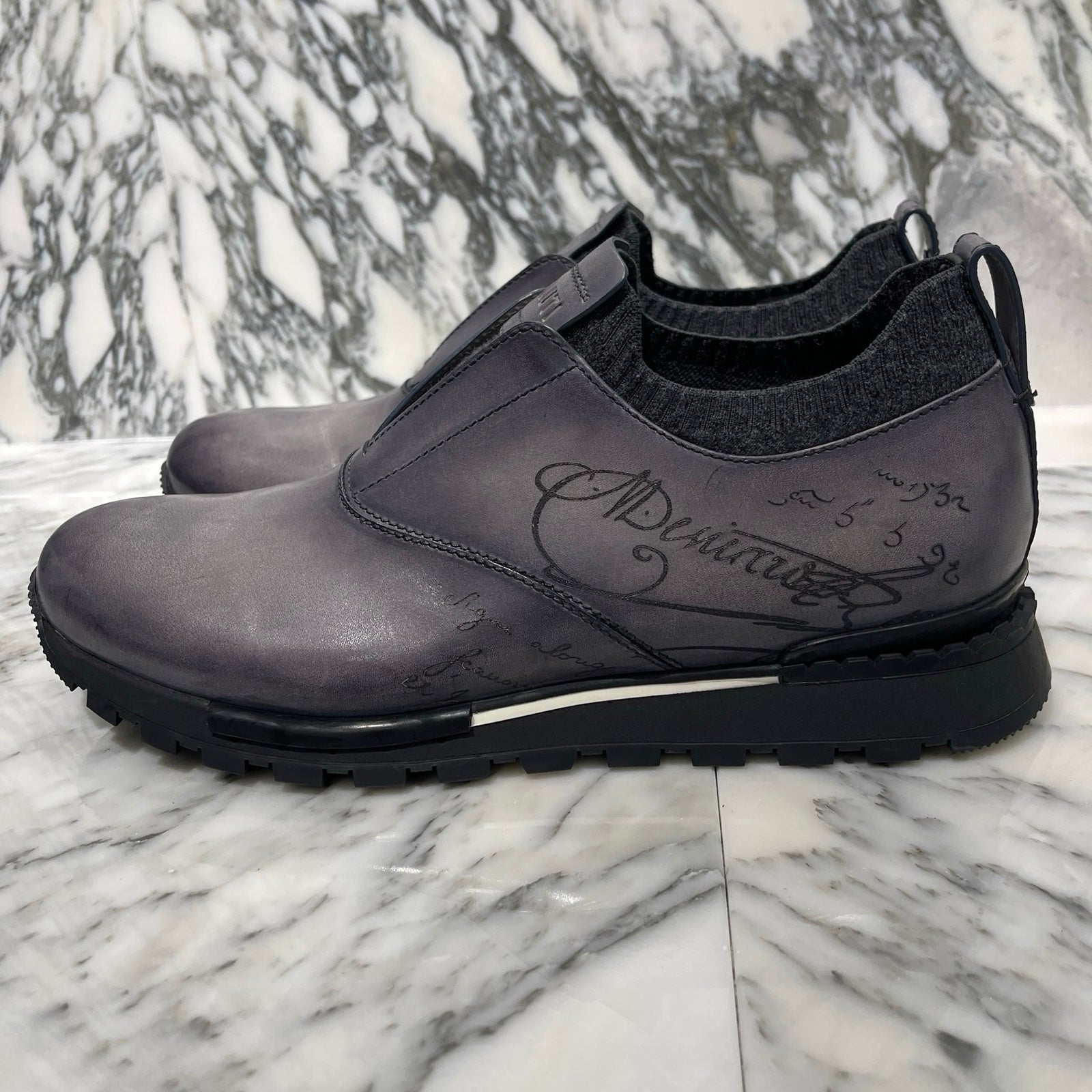 BERLUTI 2023AW Fast Track Scritto Leather Sneakers Size9(27/27.5cm) ベルルッティ ファスト トラック スクリット レザー スニーカー サイズ9(27/27.5cm)