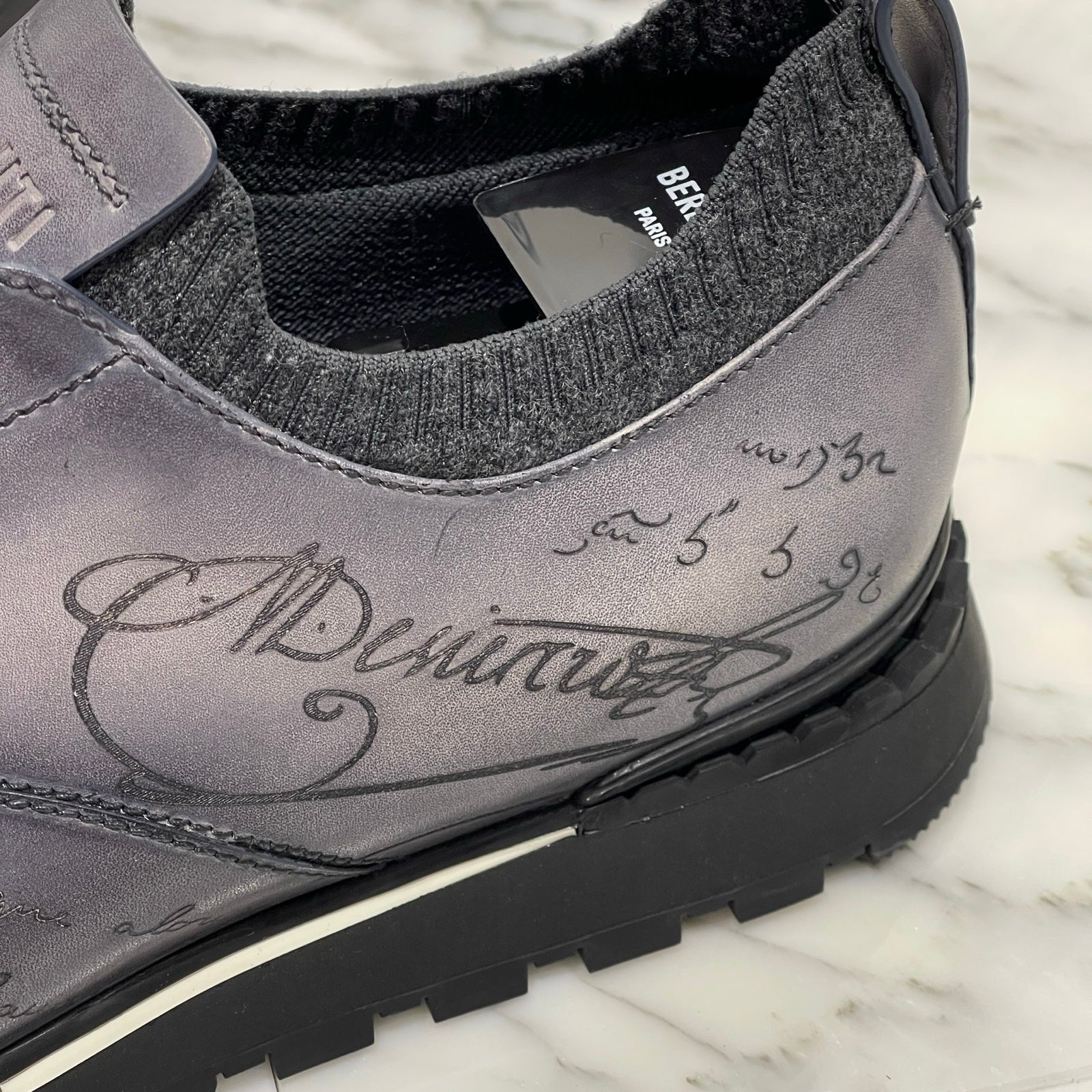 BERLUTI 2023AW Fast Track Scritto Leather Sneakers Size9(27/27.5cm) ベルルッティ ファスト トラック スクリット レザー スニーカー サイズ9(27/27.5cm)