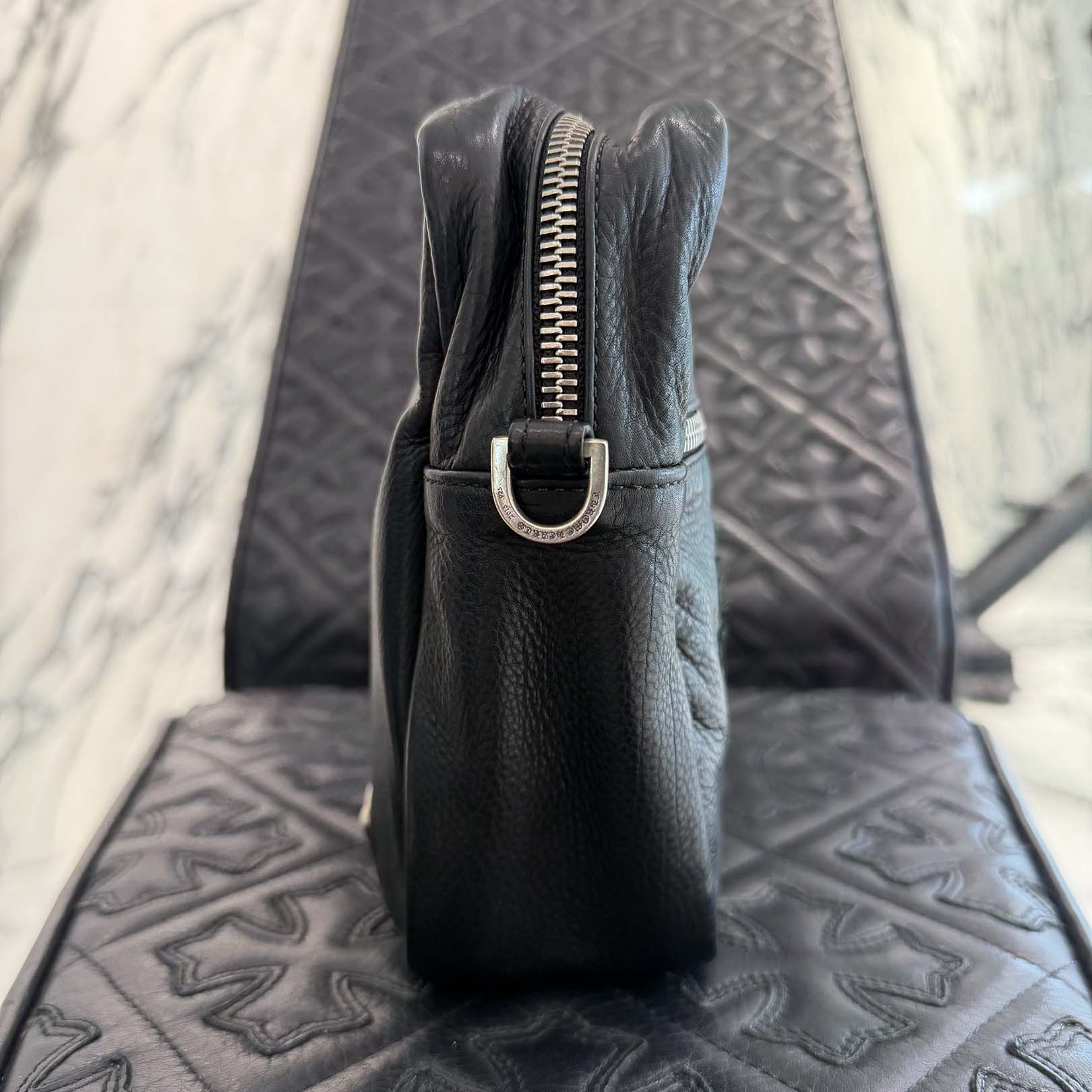 CHROME HEARTS TAKAMINI 3 Cemetery Cross Patch Shoulder Bag クロムハーツ タカミニ 3セメタリークロスパッチ ショルダーバッグ