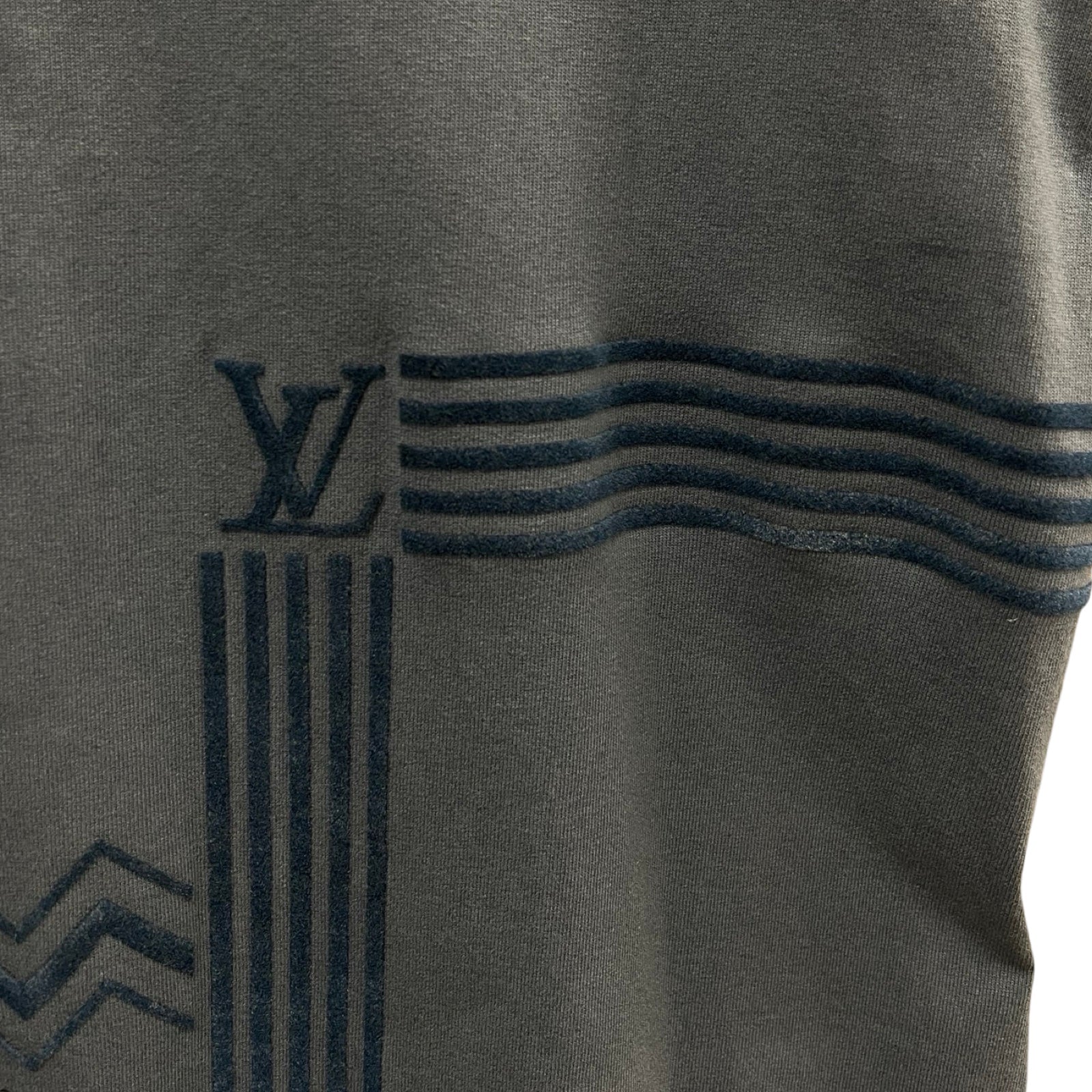 LOUIS VUITTON 2022AW Karakoram Flock Print Jersey Shirt 1AA4WX Size M