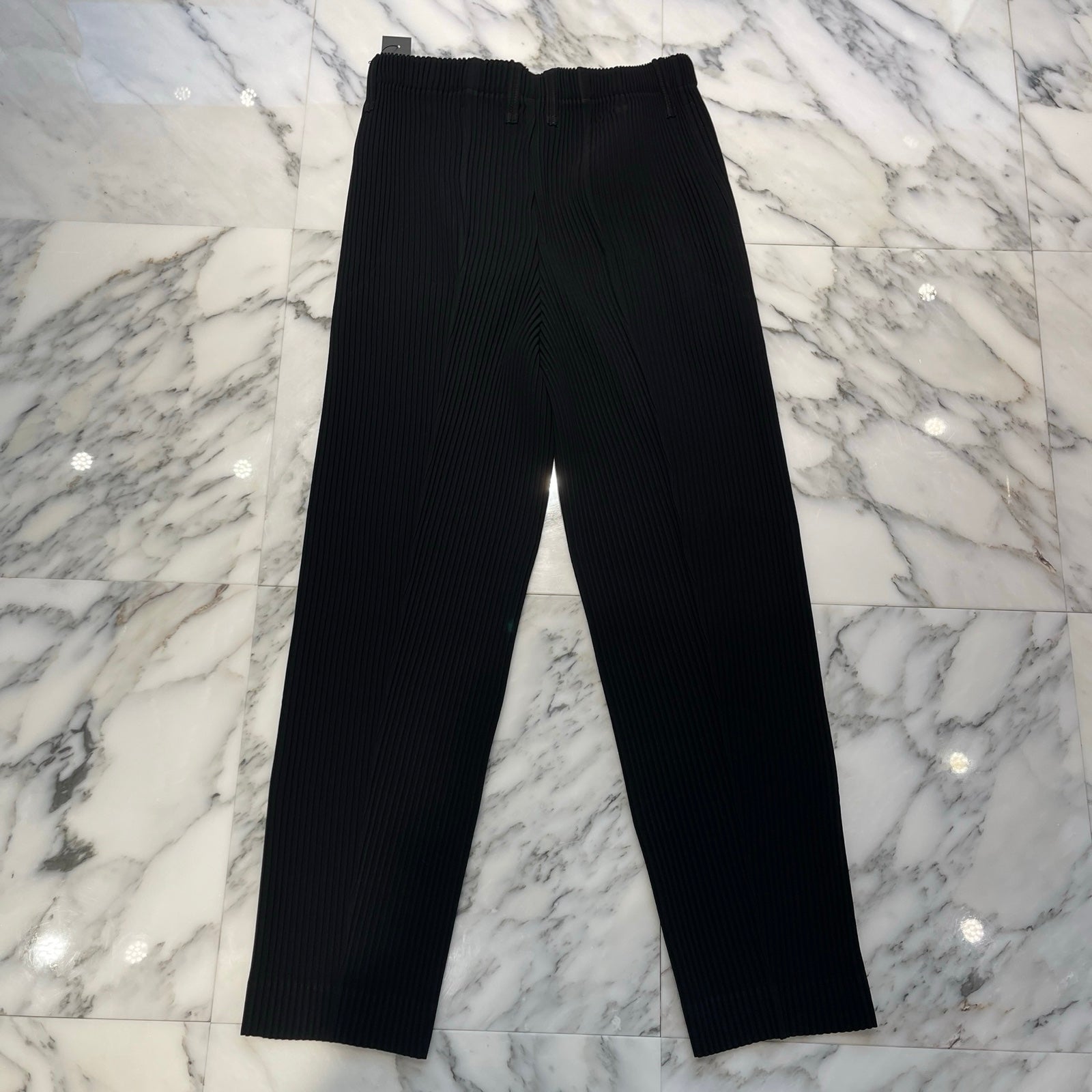 HOMME PLISSE ISSEY MIYAKE Tapered Pleat Pants 2 HP31FF055 Size 2 オムプリッセ イッセイミヤケ テーパード プリーツ パンツ サイズ2