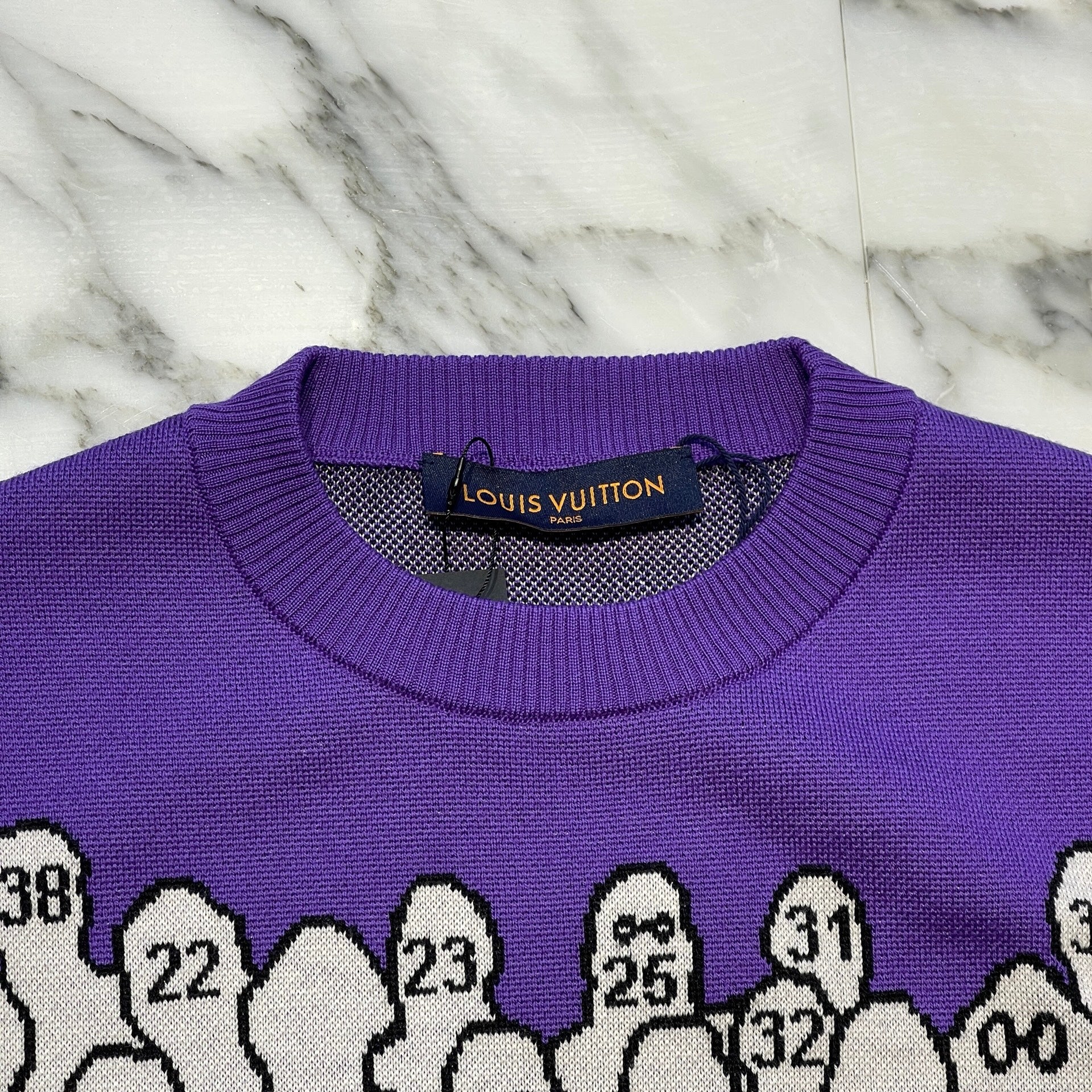 LOUIS VUITTON 2024SS Studio Jacquard Crewneck Sweater Size L ルイ