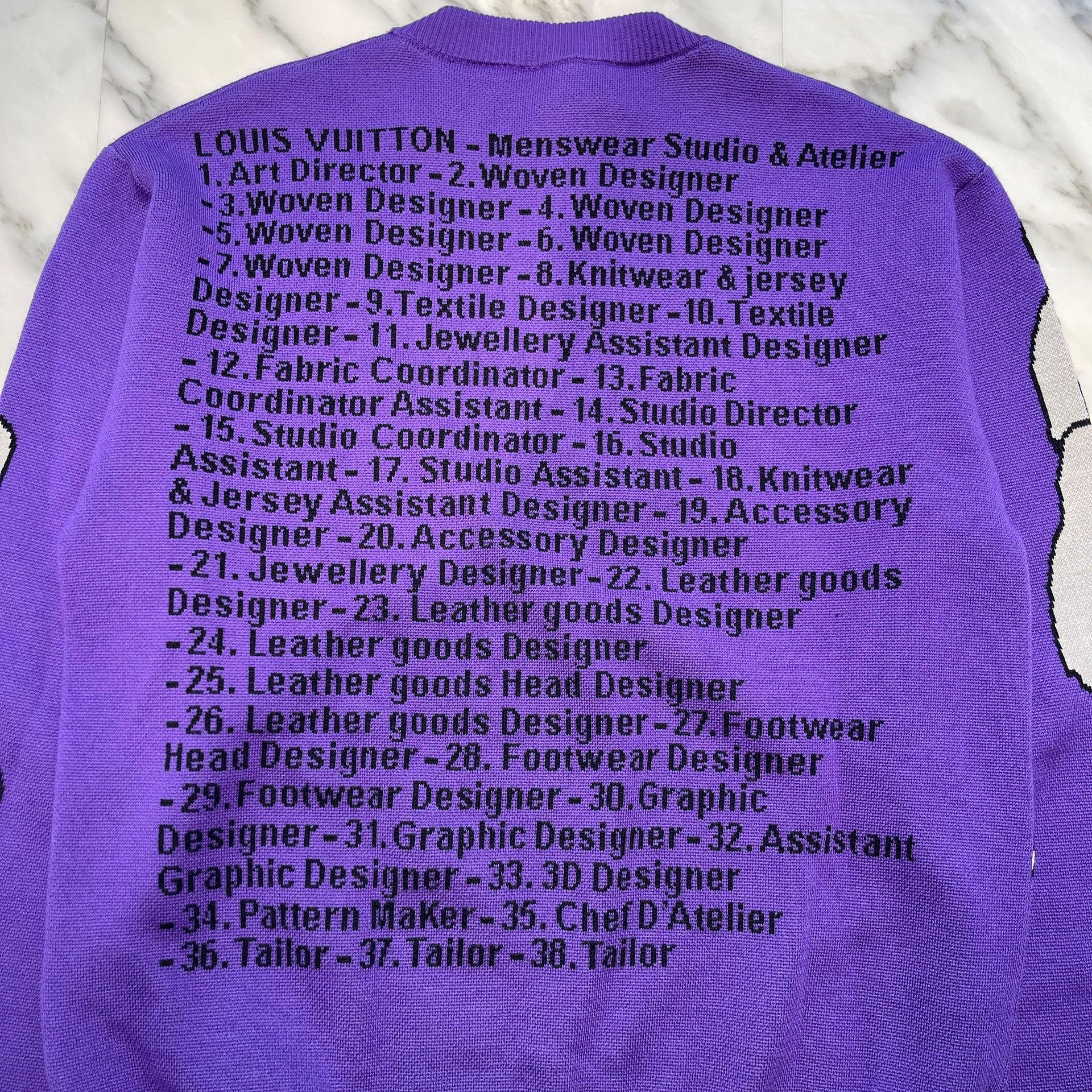 LOUIS VUITTON 2024SS Studio Jacquard Crewneck Sweater Size L ルイヴィトン スタジオジャカード クルーネックセーター サイズL