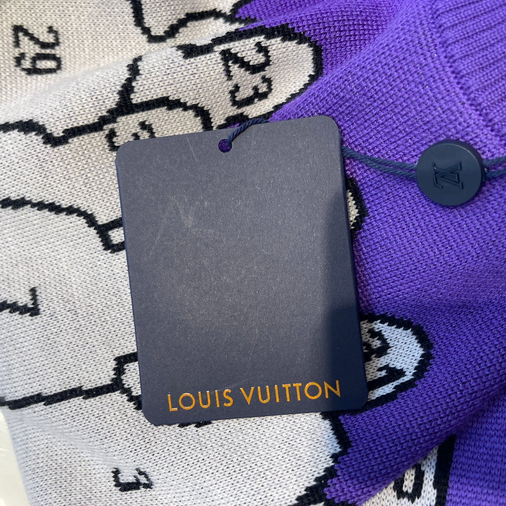 LOUIS VUITTON 2024SS Studio Jacquard Crewneck Sweater Size L ルイヴィトン スタジオジャカード クルーネックセーター サイズL