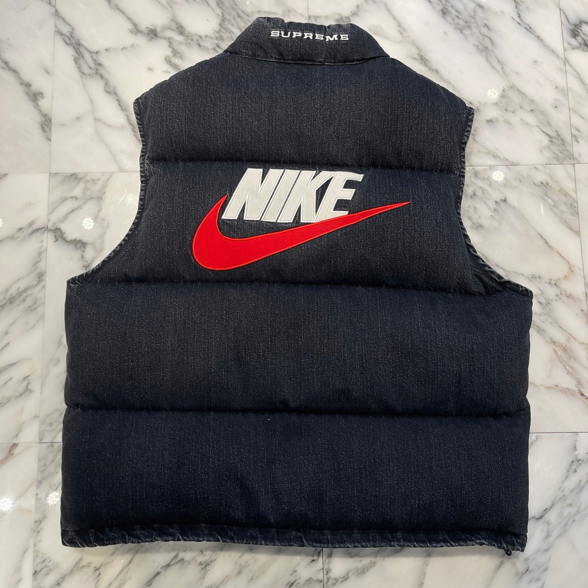 Supreme × NIKE 2024SS Denim Puffer Vest Jacket Size L シュプリーム × ナイキ デニム パファーベスト サイズL