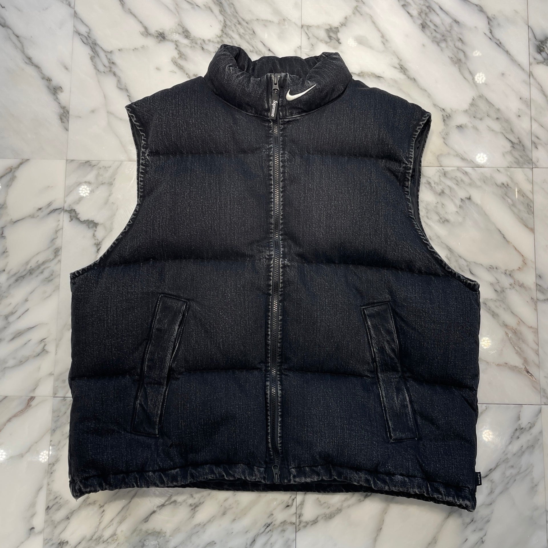 Supreme × NIKE 2024SS Denim Puffer Vest Jacket Size L シュプリーム × ナイキ デニム パファーベスト サイズL