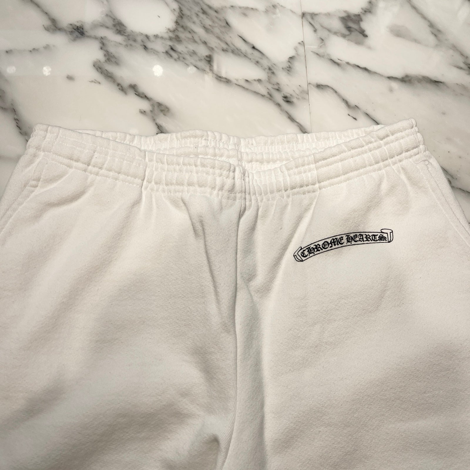 CHROME HEARTS × DEADLLY DOLL Zebra Logo Horseshoe Sweat Long Pants Size L クロムハーツ×デッドリードール ゼブラロゴ ホースシュー スウェットロングパンツ サイズL