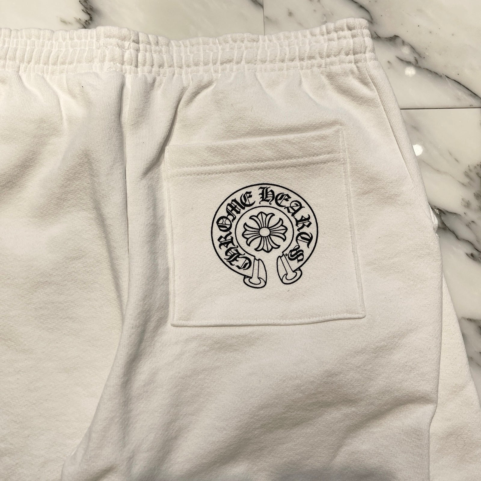 CHROME HEARTS × DEADLLY DOLL Zebra Logo Horseshoe Sweat Long Pants Size L クロムハーツ×デッドリードール ゼブラロゴ ホースシュー スウェットロングパンツ サイズL