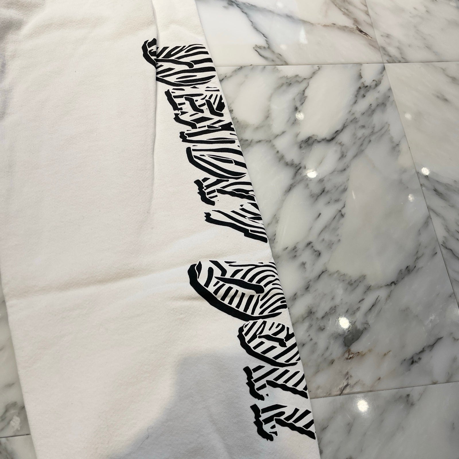 CHROME HEARTS × DEADLLY DOLL Zebra Logo Horseshoe Sweat Long Pants Size L クロムハーツ×デッドリードール ゼブラロゴ ホースシュー スウェットロングパンツ サイズL