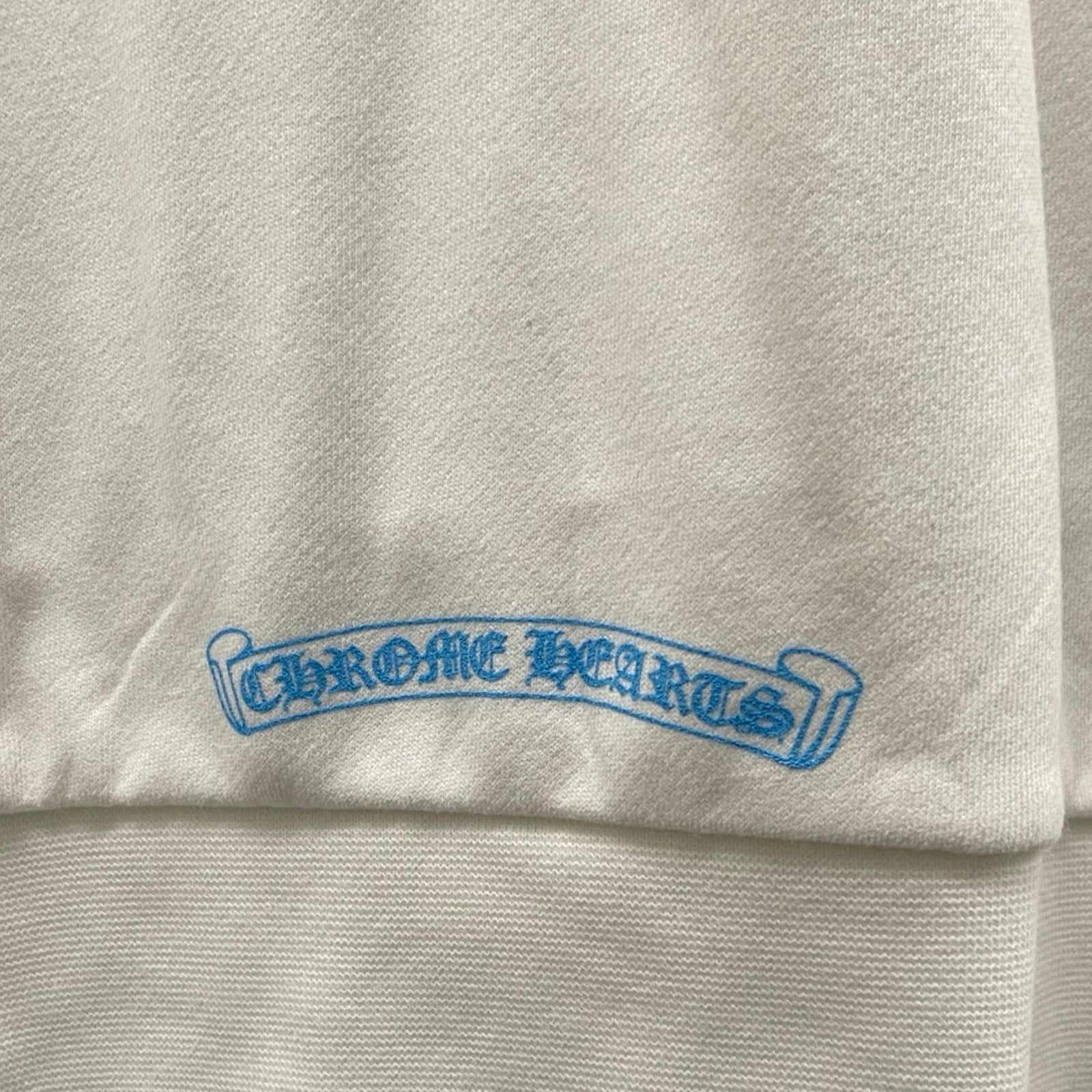 CHROME HEARTS Las Vegas Limited Neck Logo Dice Print Crewneck Sweatshirt Size XL