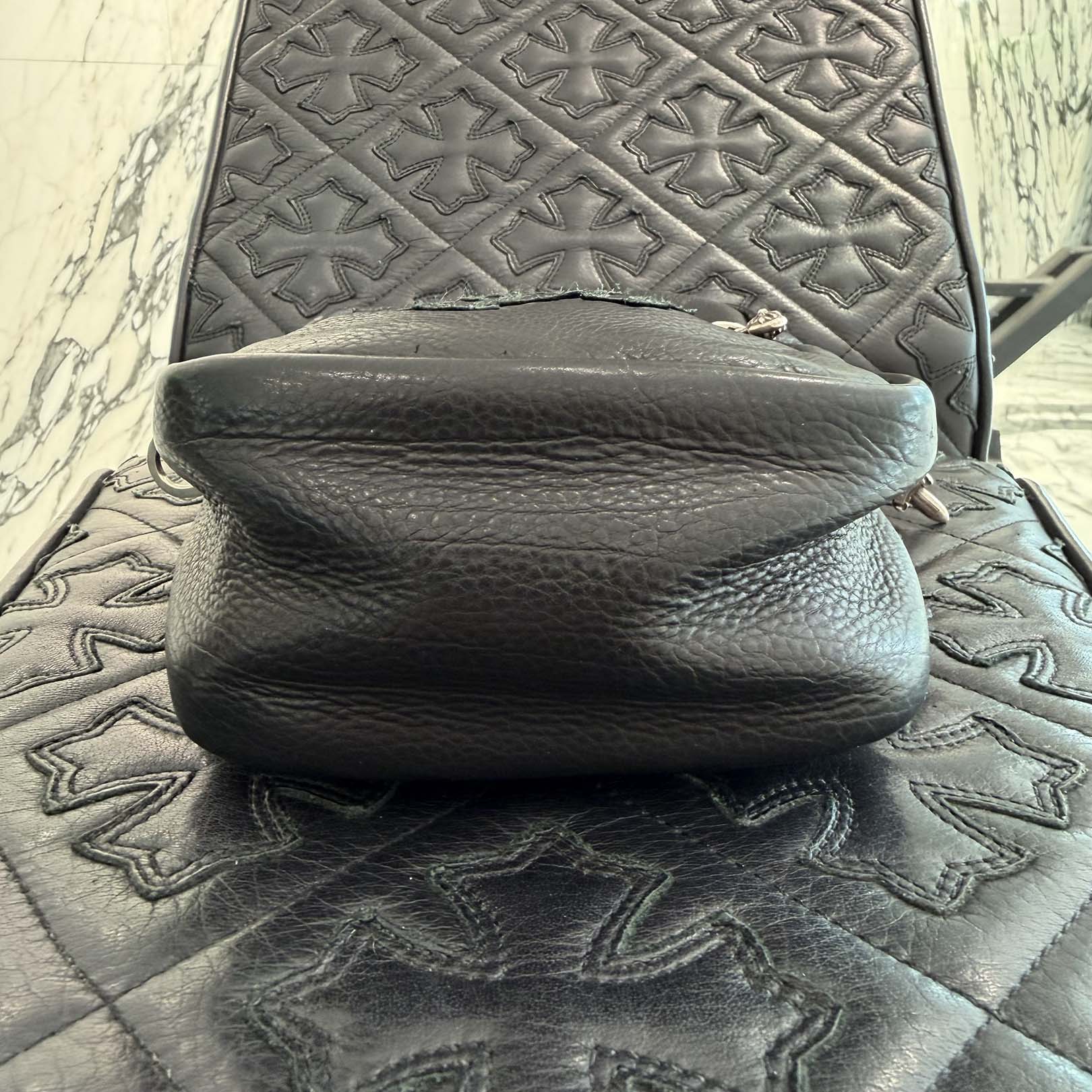 CHROME HEARTS TAKAMINI 3 Cemetery Cross Patch Shoulder Bag クロムハーツ タカミニ 3セメタリークロスパッチ ショルダーバッグ