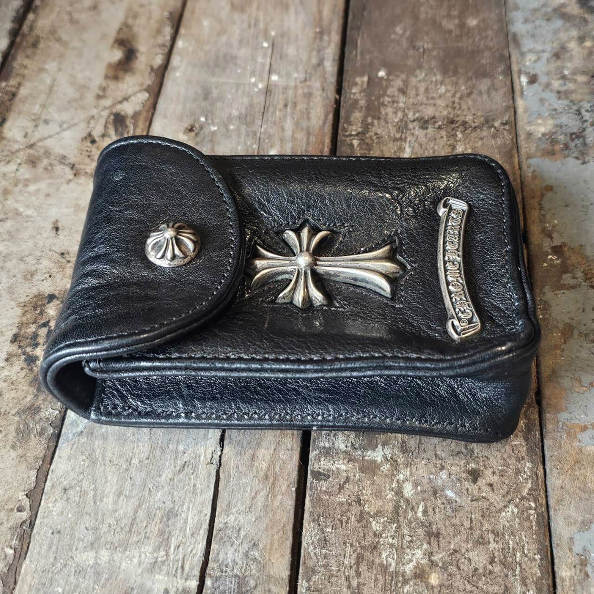 CHROME HEARTS Belt Pouch Small CH Cross Cigarette Case クロムハーツ ルトポーチ スモール CH クロス シガレットケース