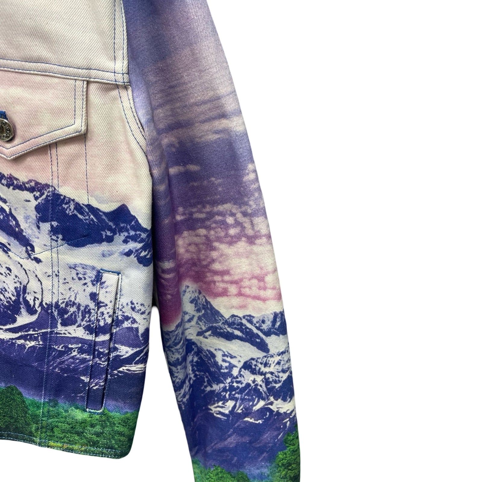 LOUIS VUITTON 2022SS Landscape Denim Jacket 1A9T13 Size 50