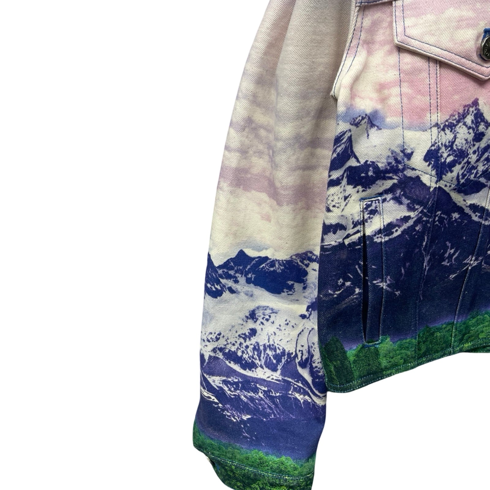 LOUIS VUITTON 2022SS Landscape Denim Jacket 1A9T13 Size 50