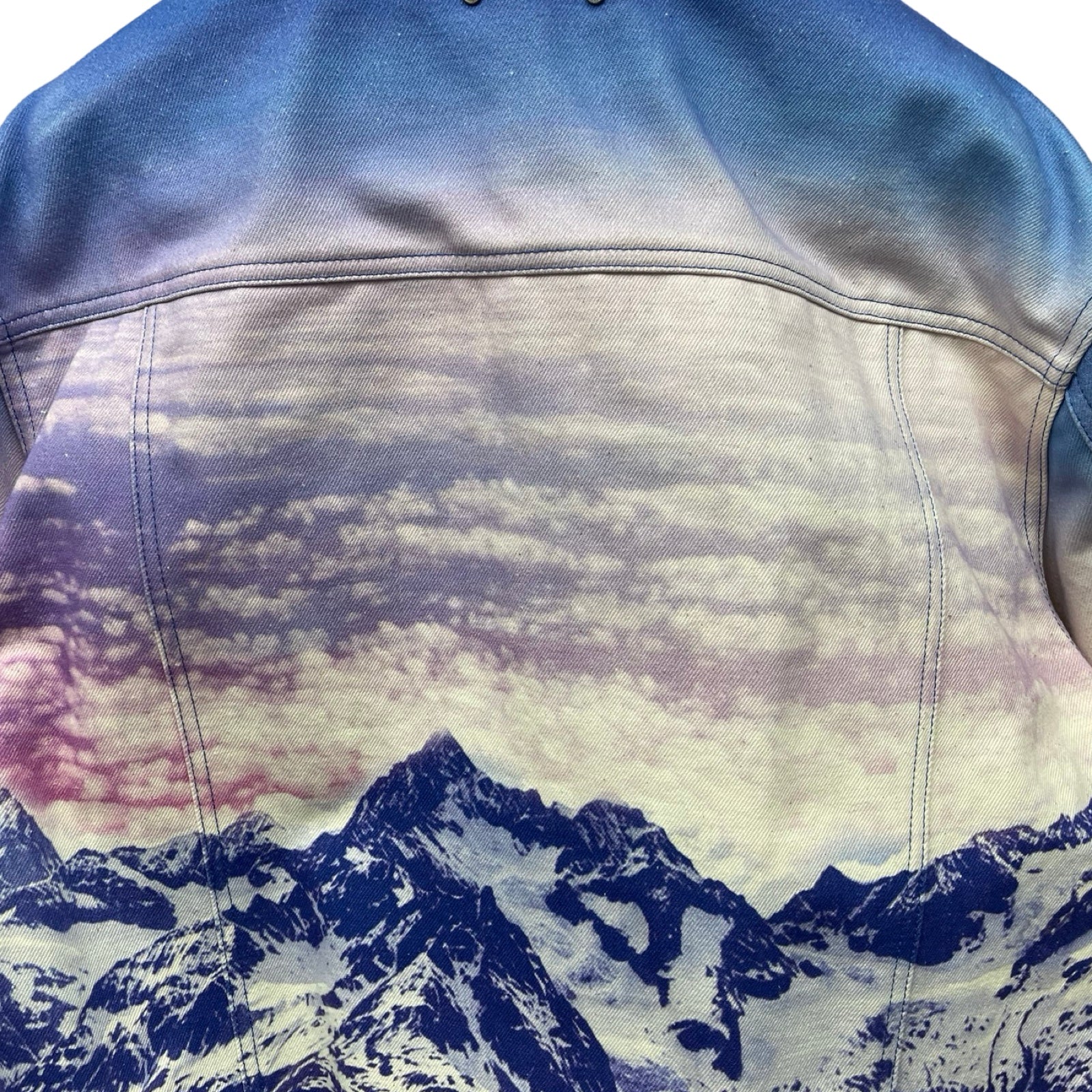 LOUIS VUITTON 2022SS Landscape Denim Jacket 1A9T13 Size 50