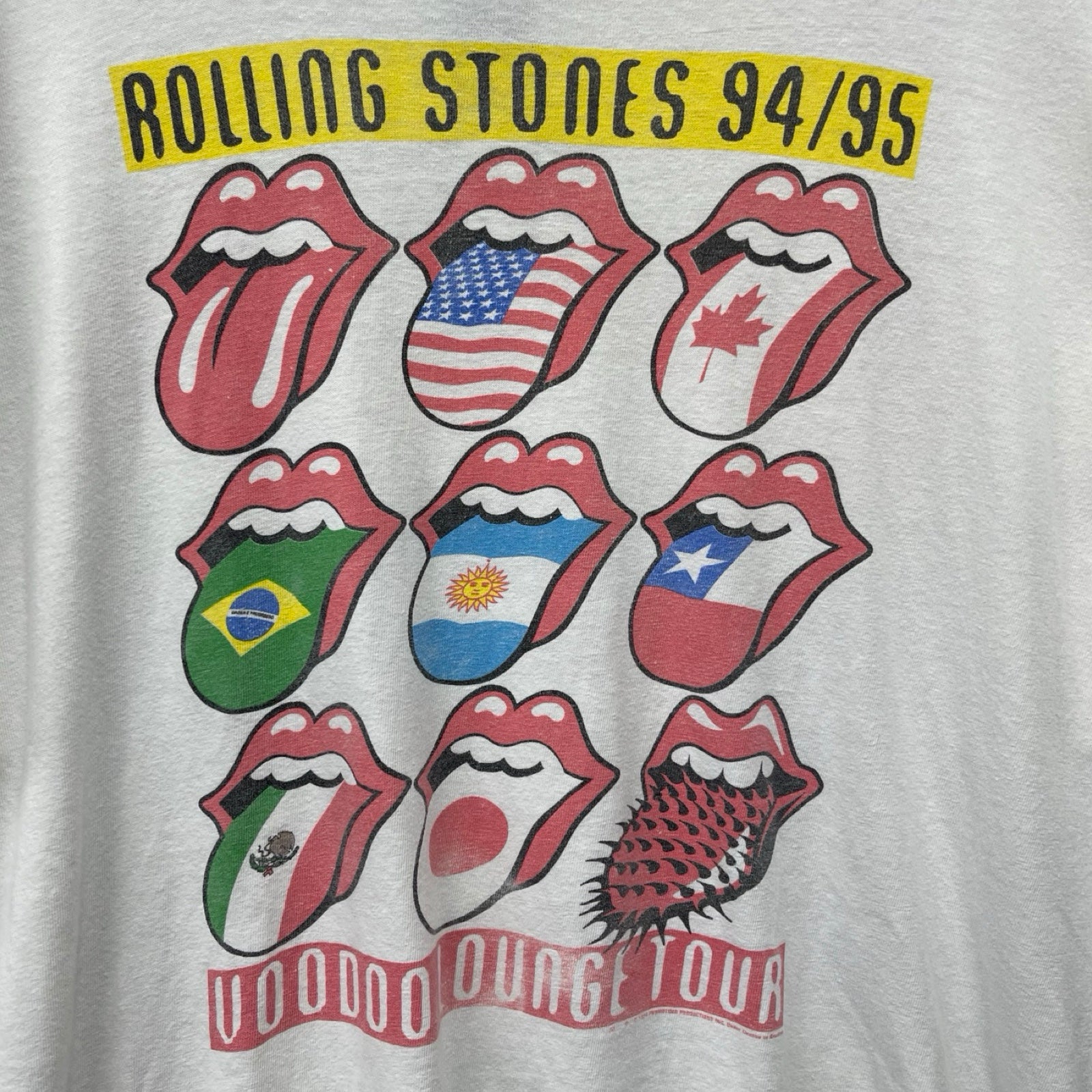 Vintage 90's The Rolling Stones Voodoo Lounge Tour S/S Tee Size L