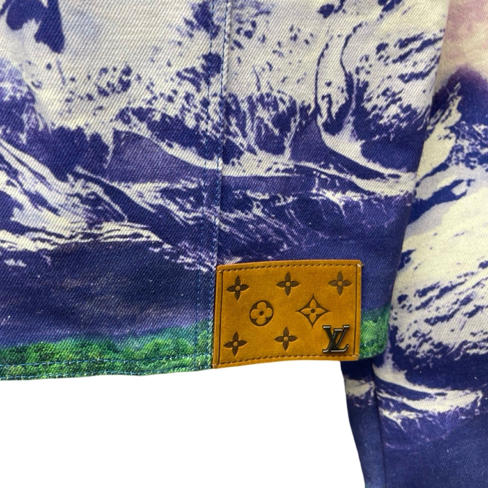 LOUIS VUITTON 2022SS Landscape Denim Jacket 1A9T13 Size 50