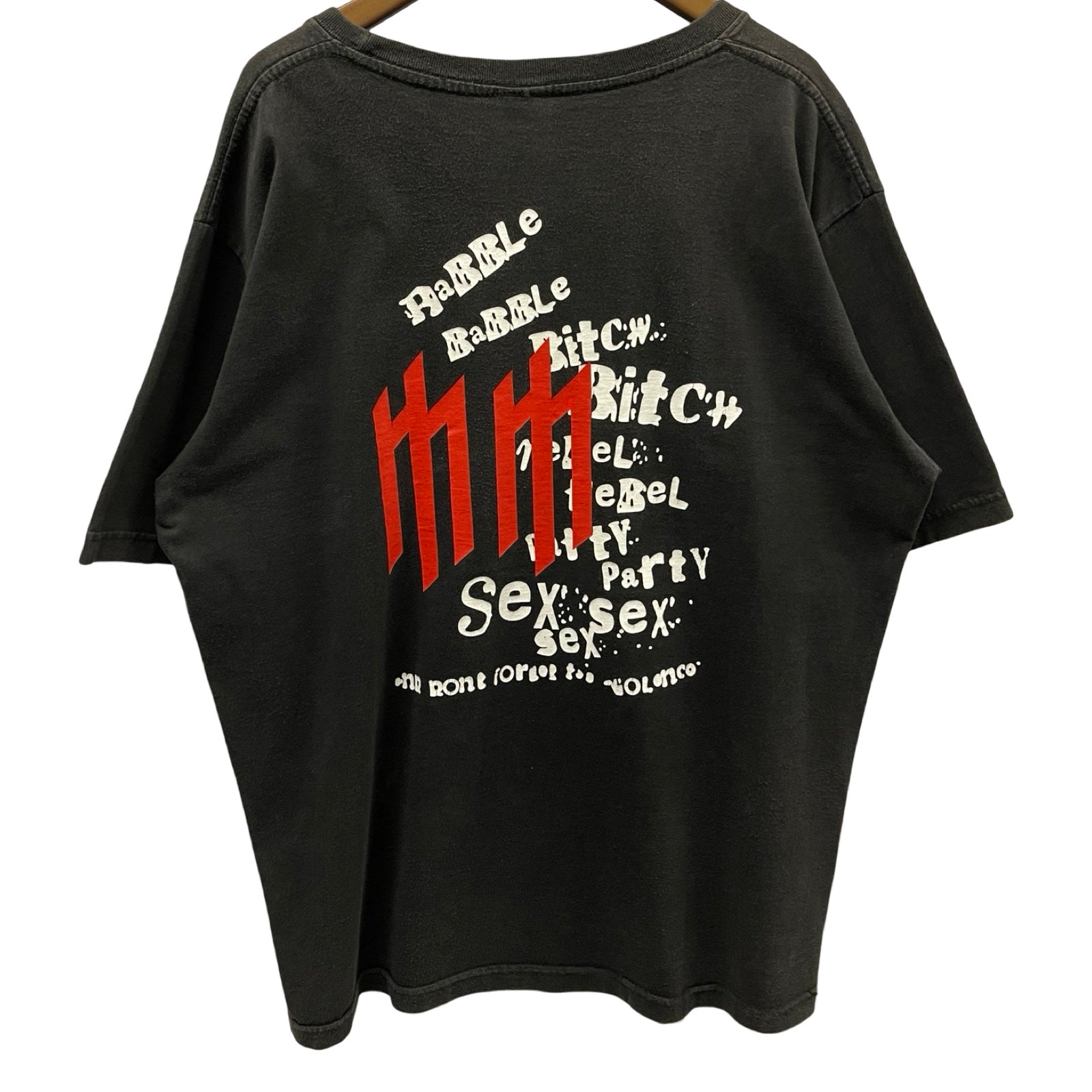 Vintage 90's Mariln Manson "Rabble Babble Bitch" S/S Tee
