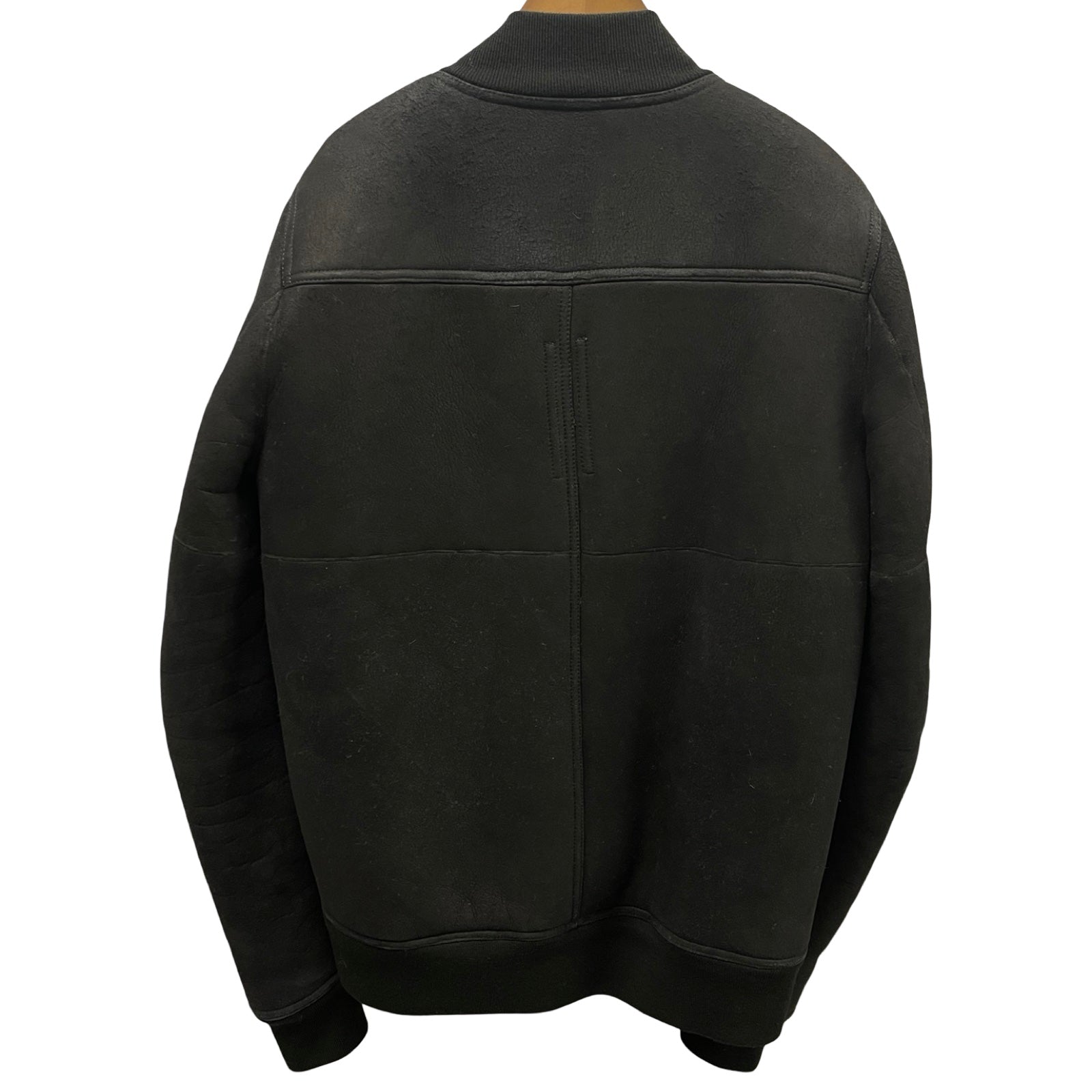 Rick Owens Shearing Flight Bomber Leather Jacket RU19F4785-LSHW Size 48