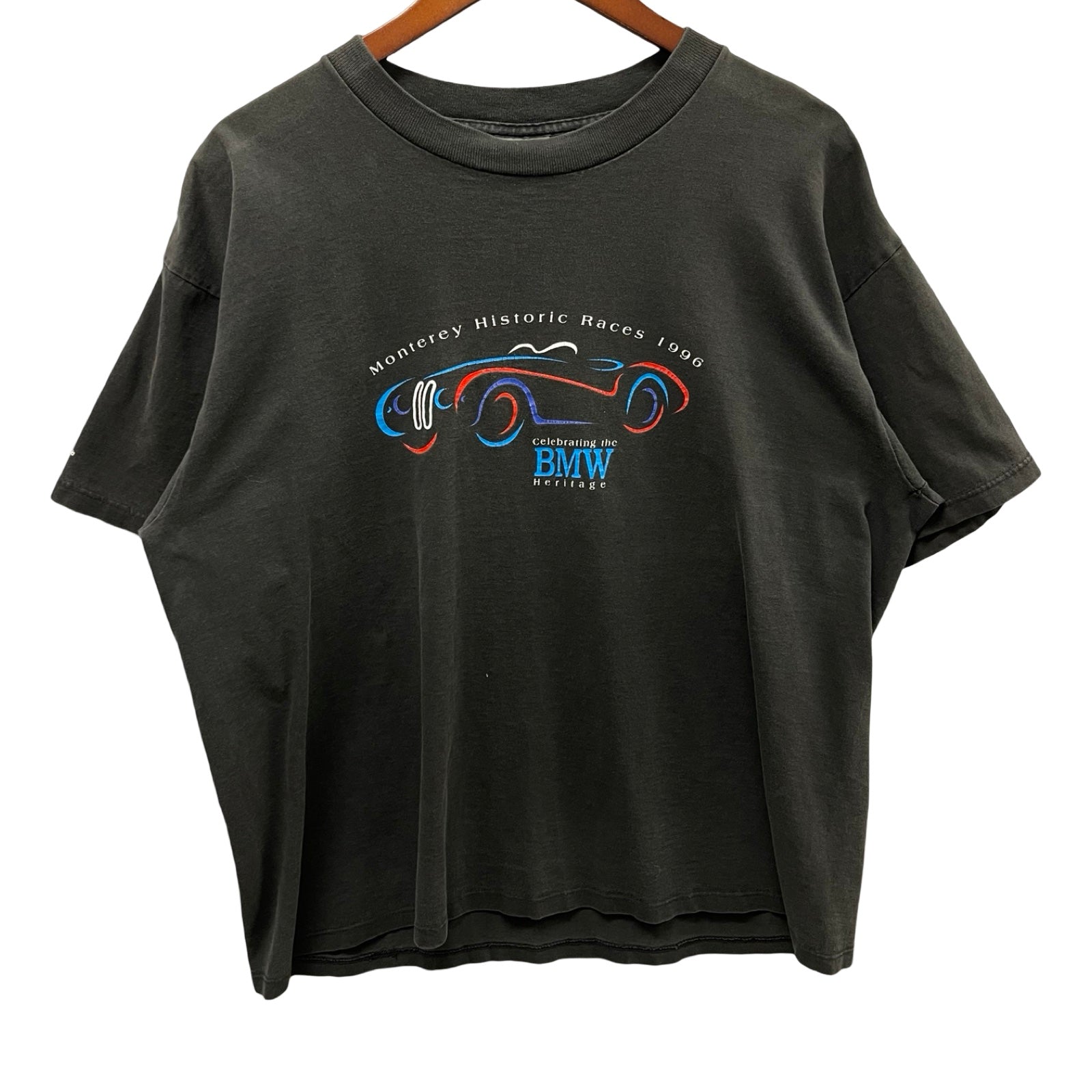 Vintage 90's Monterey Historic Races "Celebrating The BMW Heritage" 1996 S/S Tee Size XL