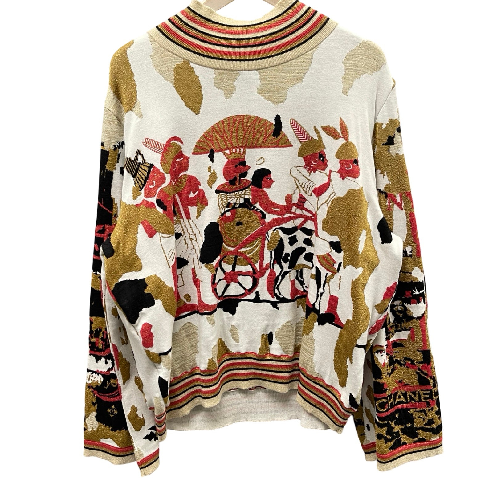 CHANEL 2019AW Pullover Sweater P61655K47180 Size 50