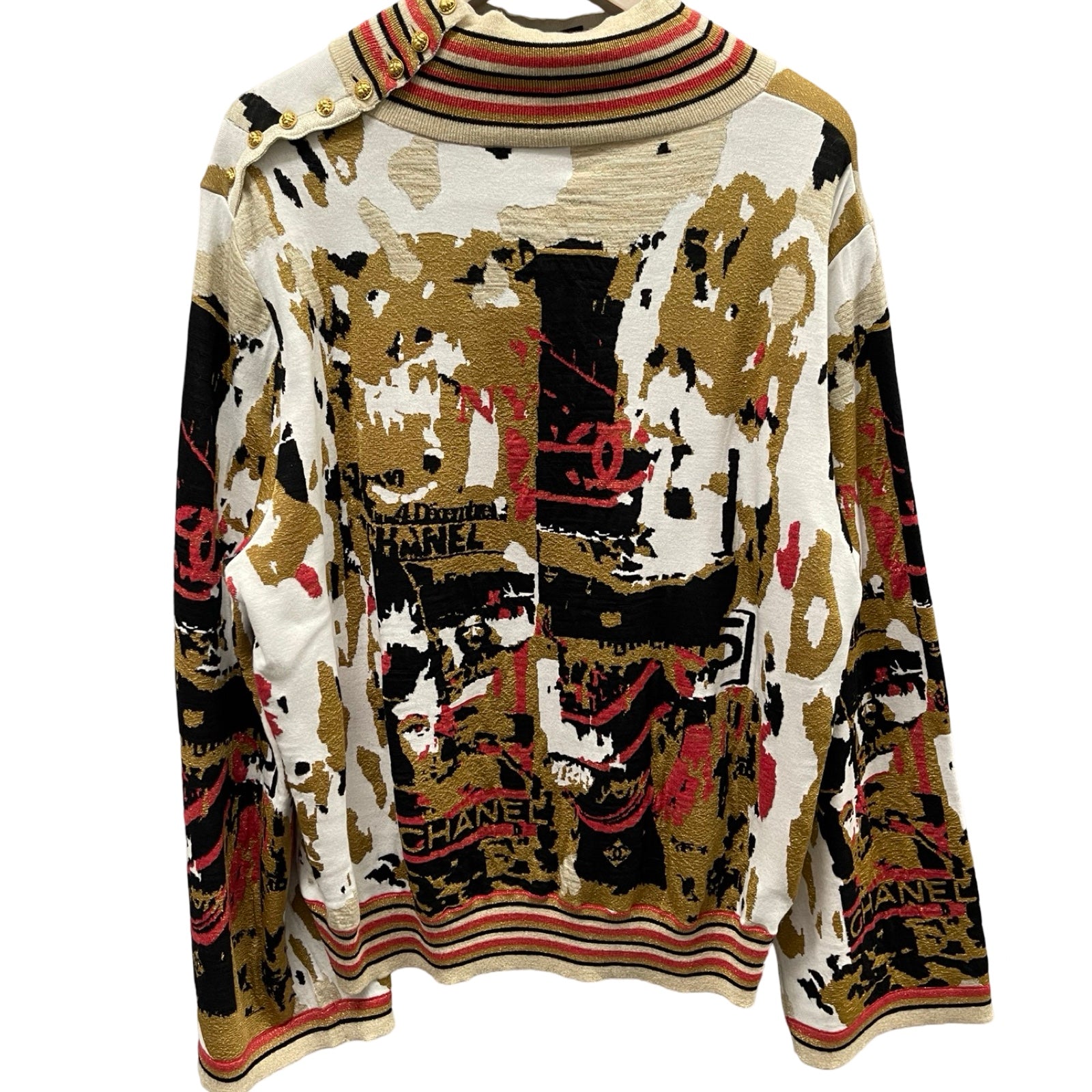 CHANEL 2019AW Pullover Sweater P61655K47180 Size 50